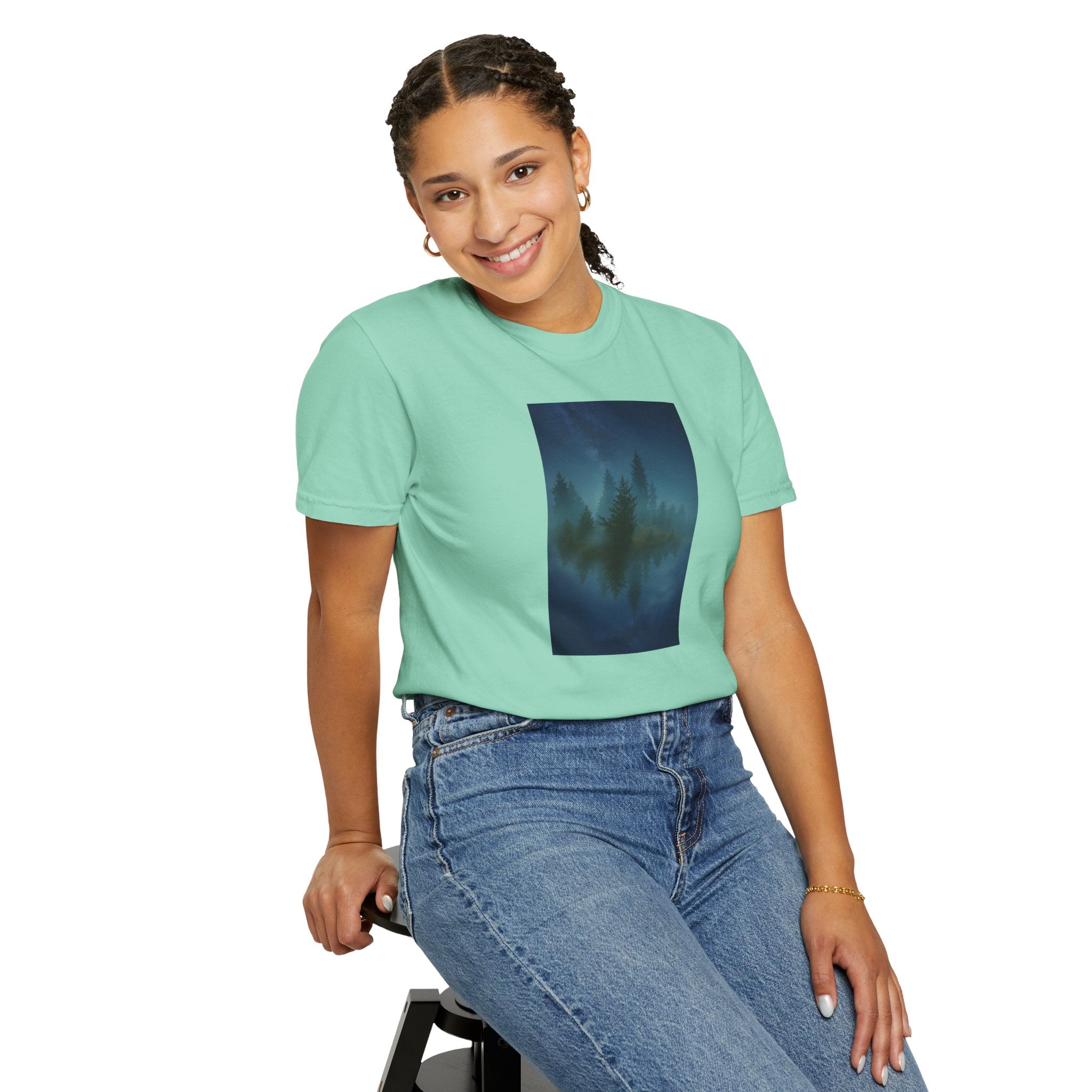 Comfort Colors® Garment-Dyed Short Sleeve Tee-Floating Forest