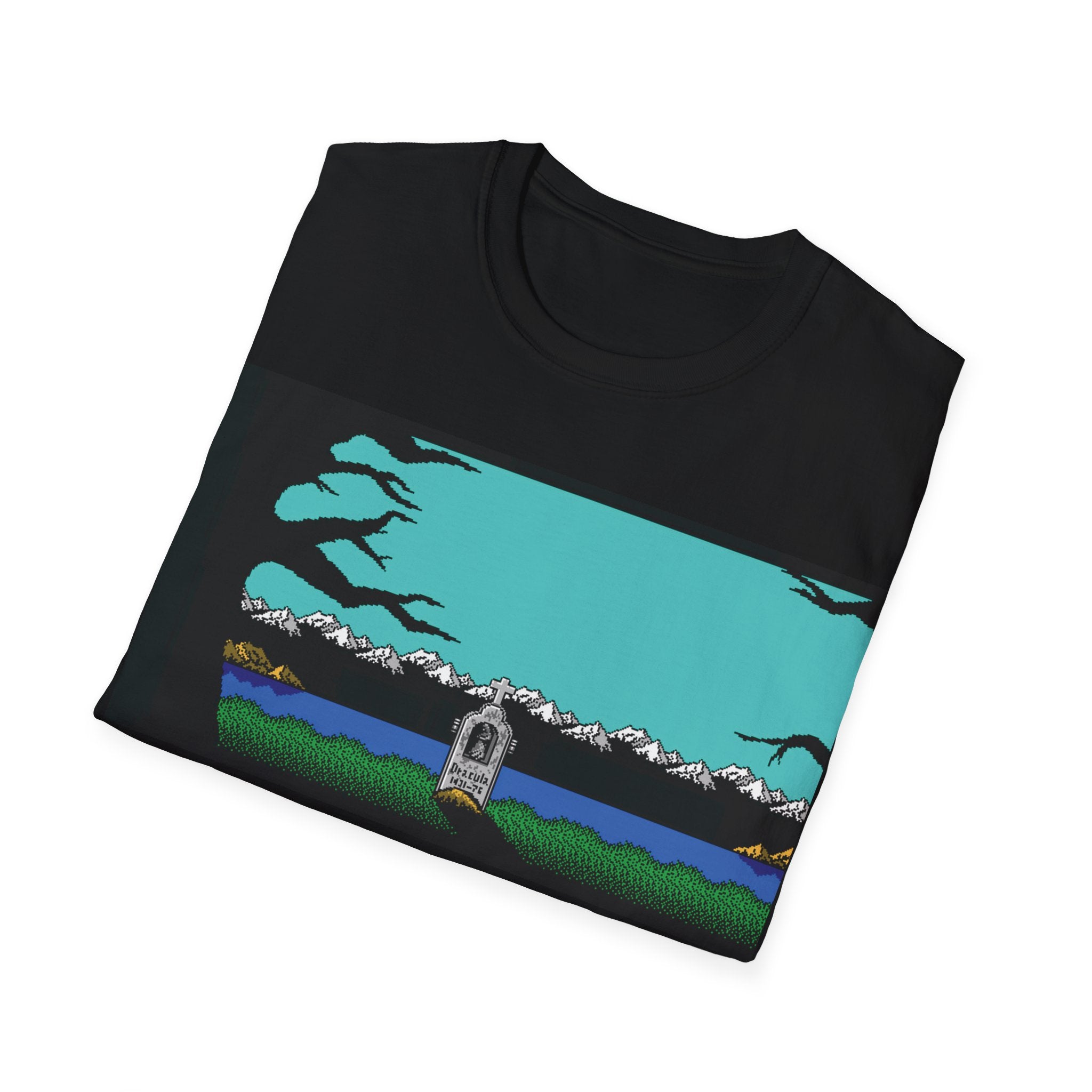 Gildan Unisex Softstyle® T-Shirt Retro Gamer - NES Simon's Quest Ending Design