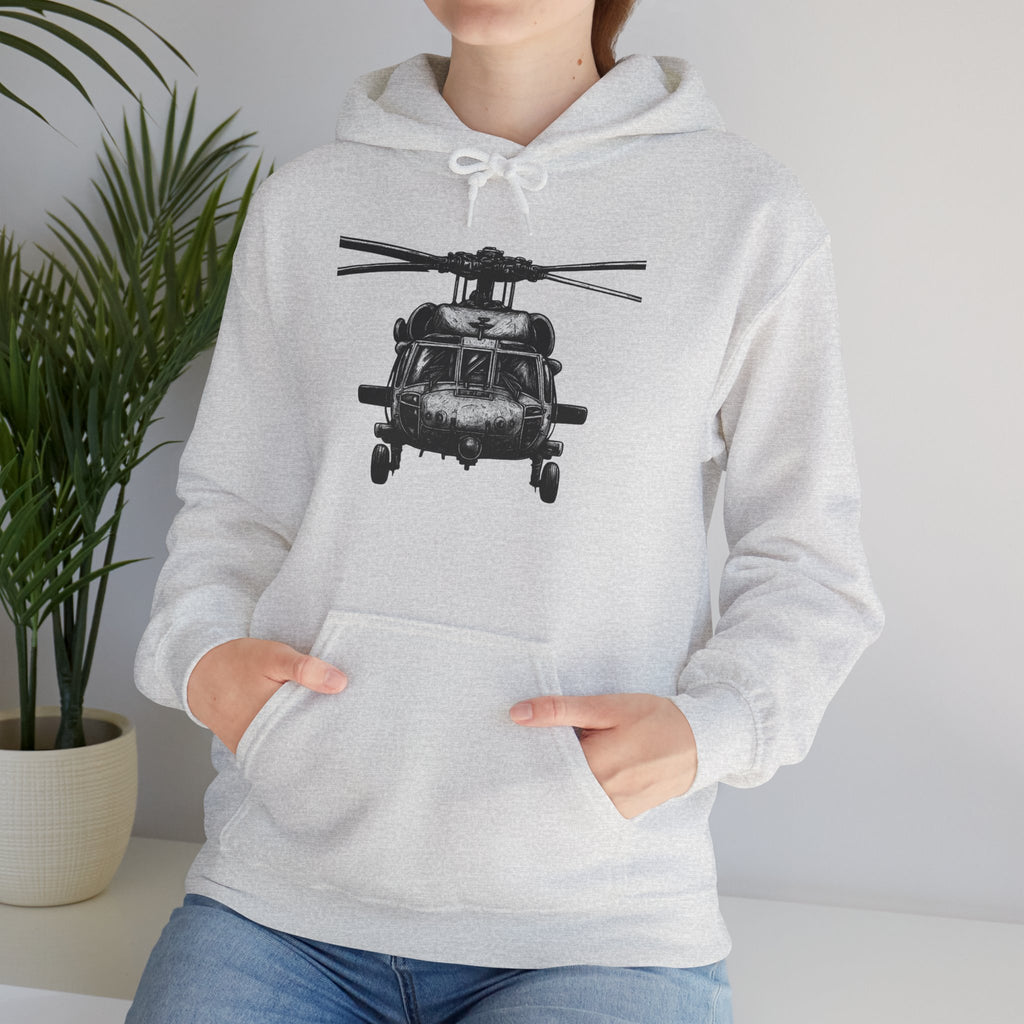 Gildan Heavy Blend Hoodie-Black Hawk Helicopter Hoodie