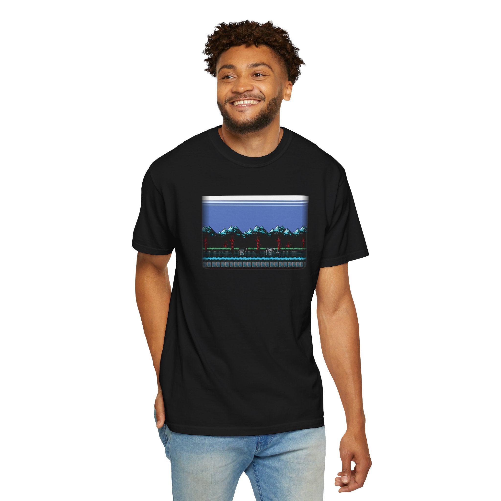 Comfort Colors® Garment-Dyed Short Sleeve Tee Graphic design-Simon's Quest scene