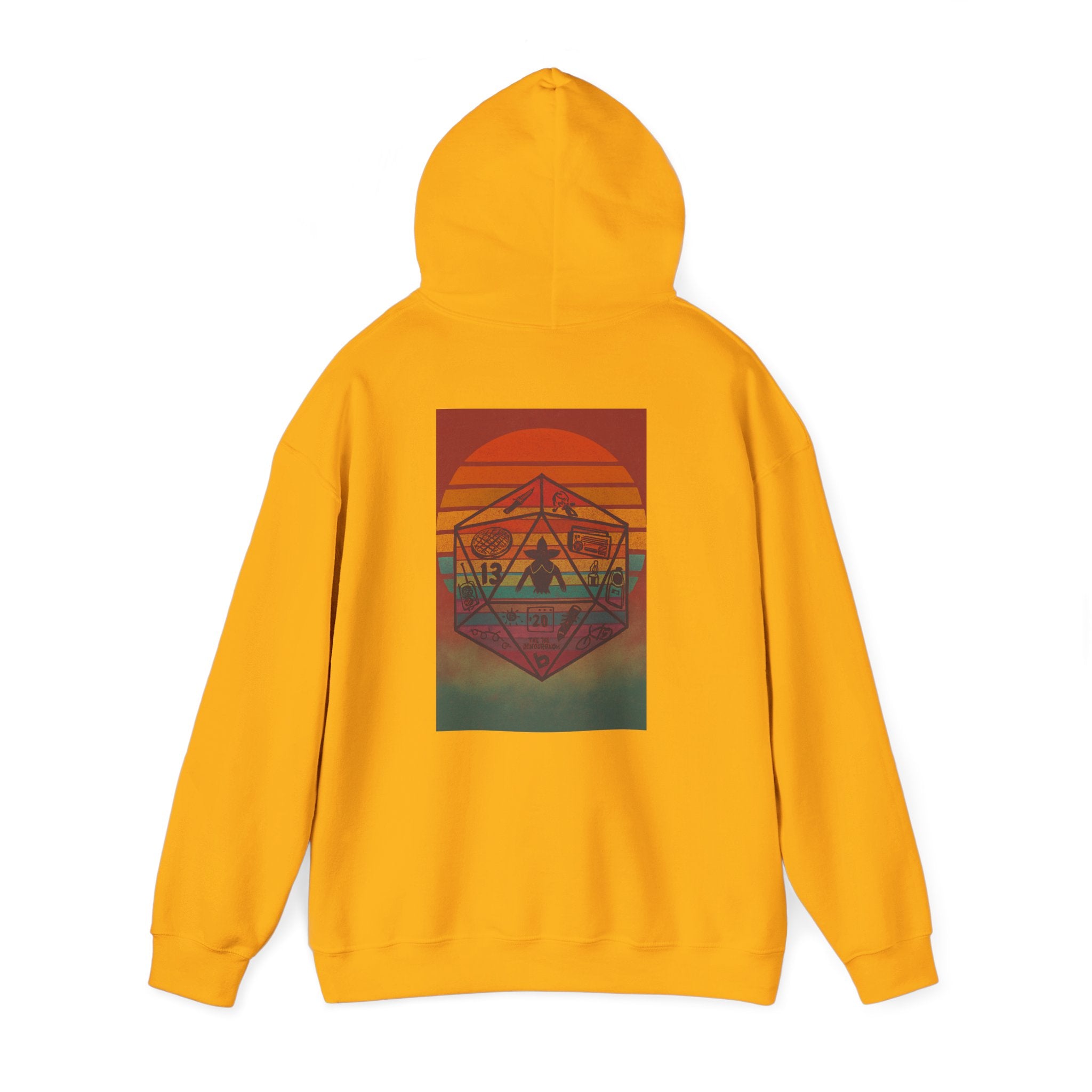 Gildan Heavy Blend Hoodie Stranger Things 20 Sided Dice