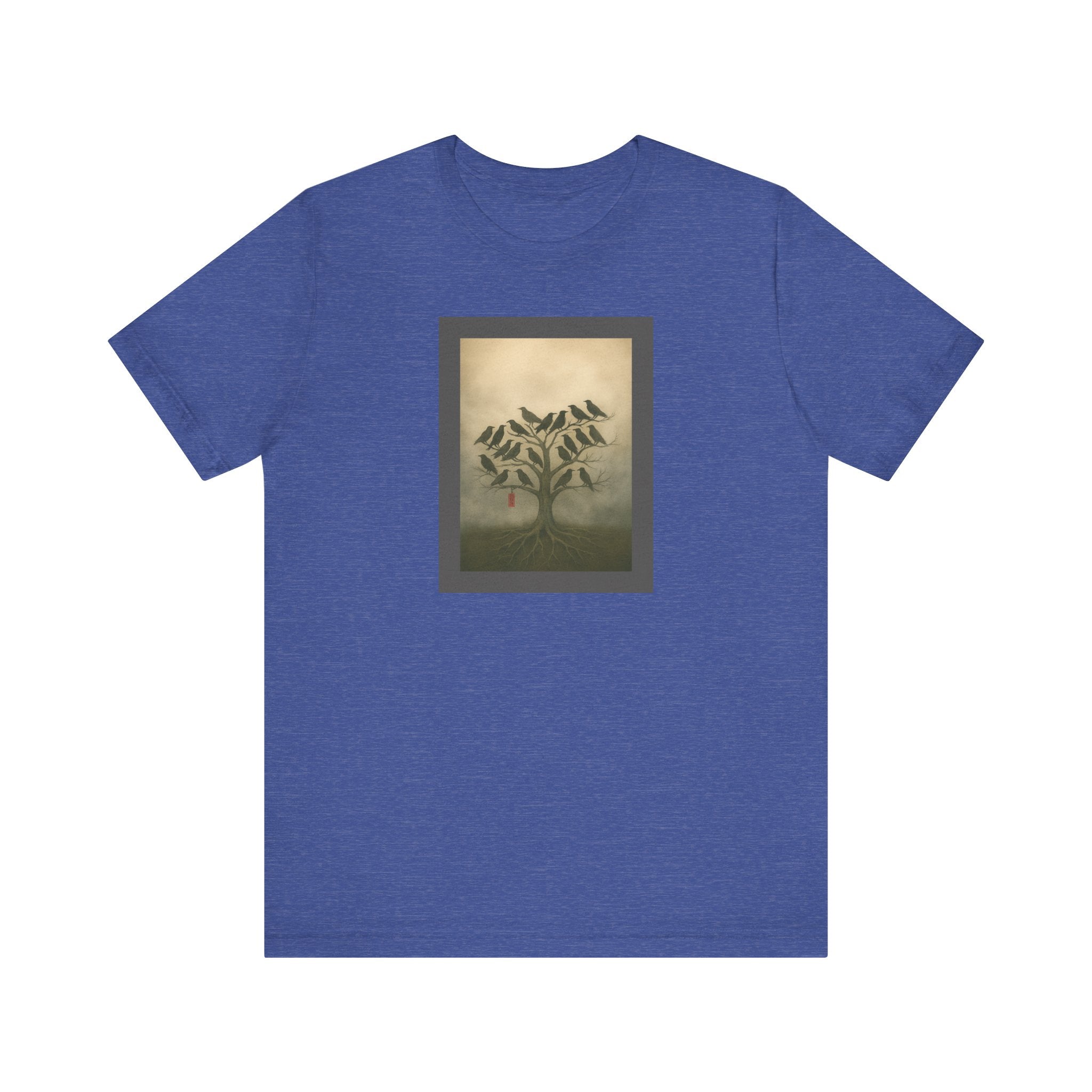 Bella+Canvas Unisex Jersery Short Sleeve T-Shirt Tree of Birds T-Shirt
