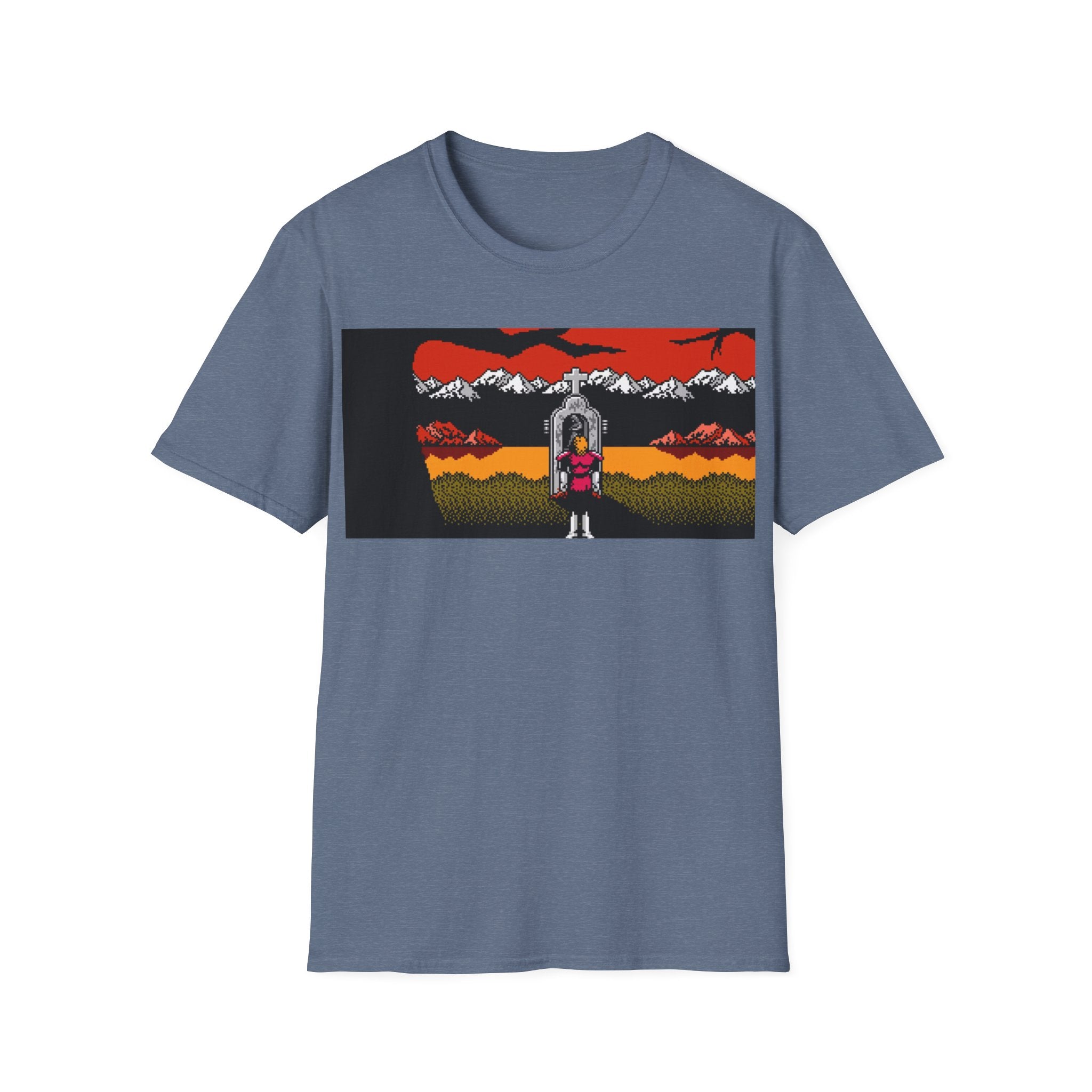 Gildan Unisex Softstyle® T-Shirt Retro Gamer - NES Simon's Quest Ending Design