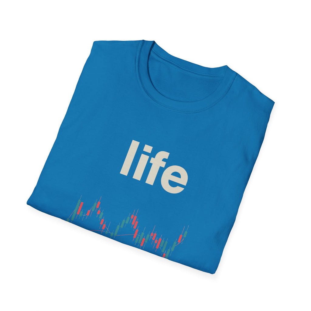 Gildan Unisex Softstyle® T-Shirt -Life is like a candle stick chart