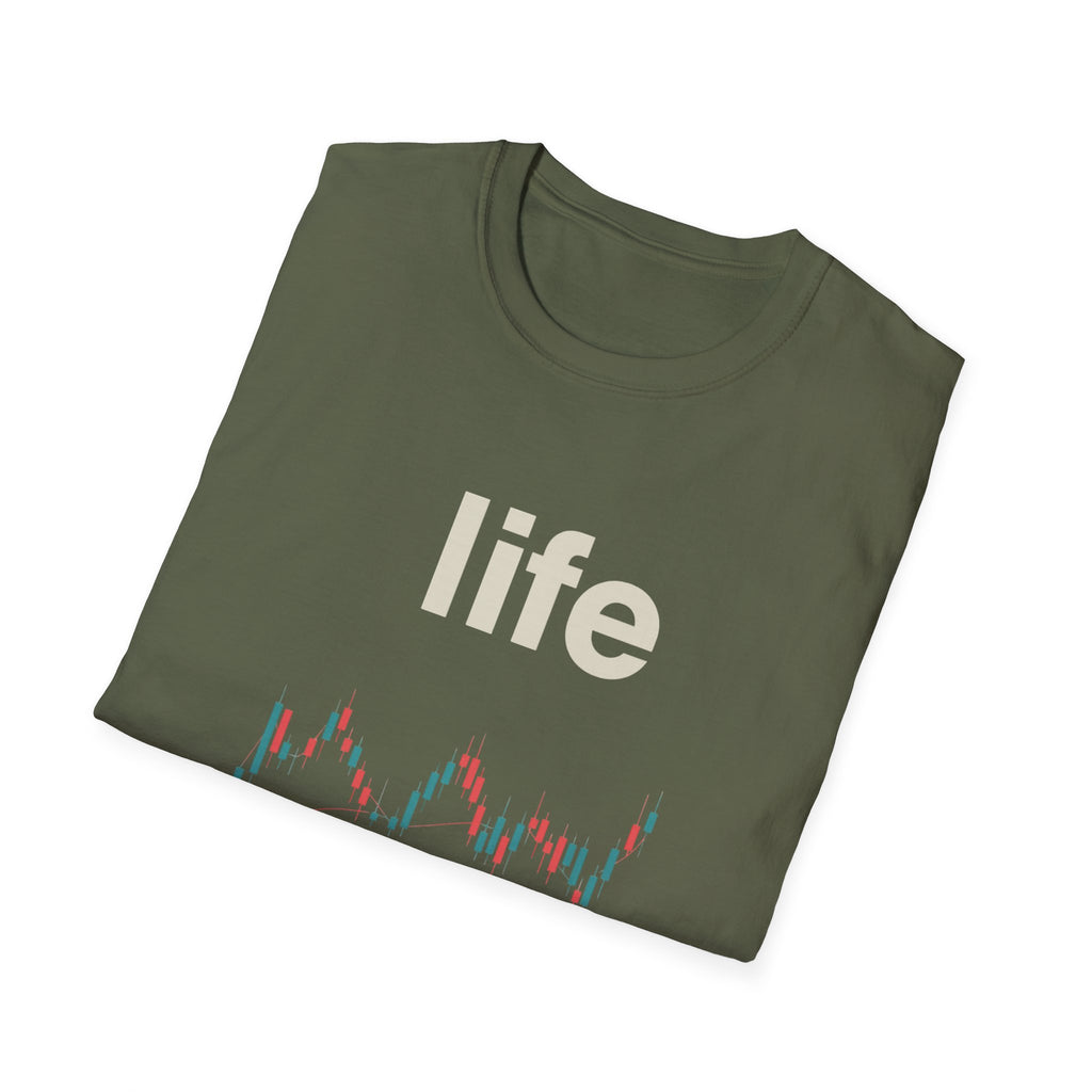 Gildan Unisex Softstyle® T-Shirt -Life is like a candle stick chart