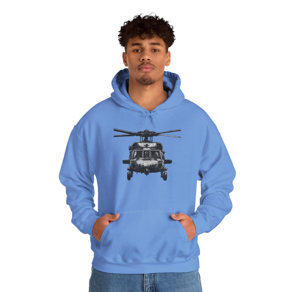 Gildan Heavy Blend Hoodie-Black Hawk Helicopter Hoodie