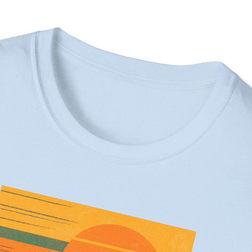 Gildan Unisex Softstyle® T-Shirt Retro Mountain Sunset