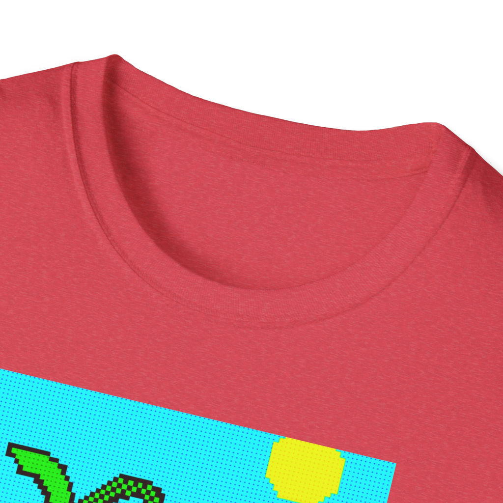 Gildan Unisex Softstyle® T-Shirt Retro MS Windows Card Theme Beaach