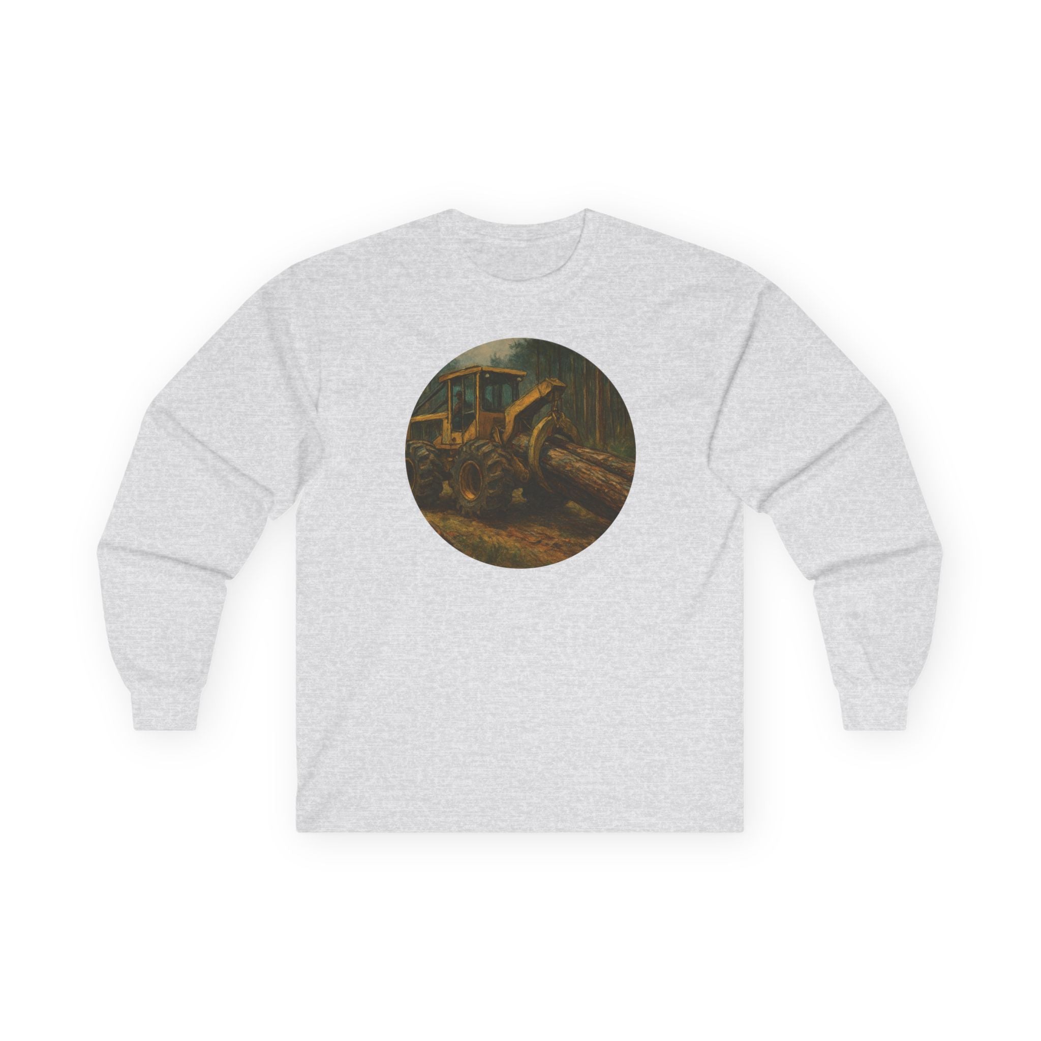 Skidder Dragging Wood Long Sleeve Tee