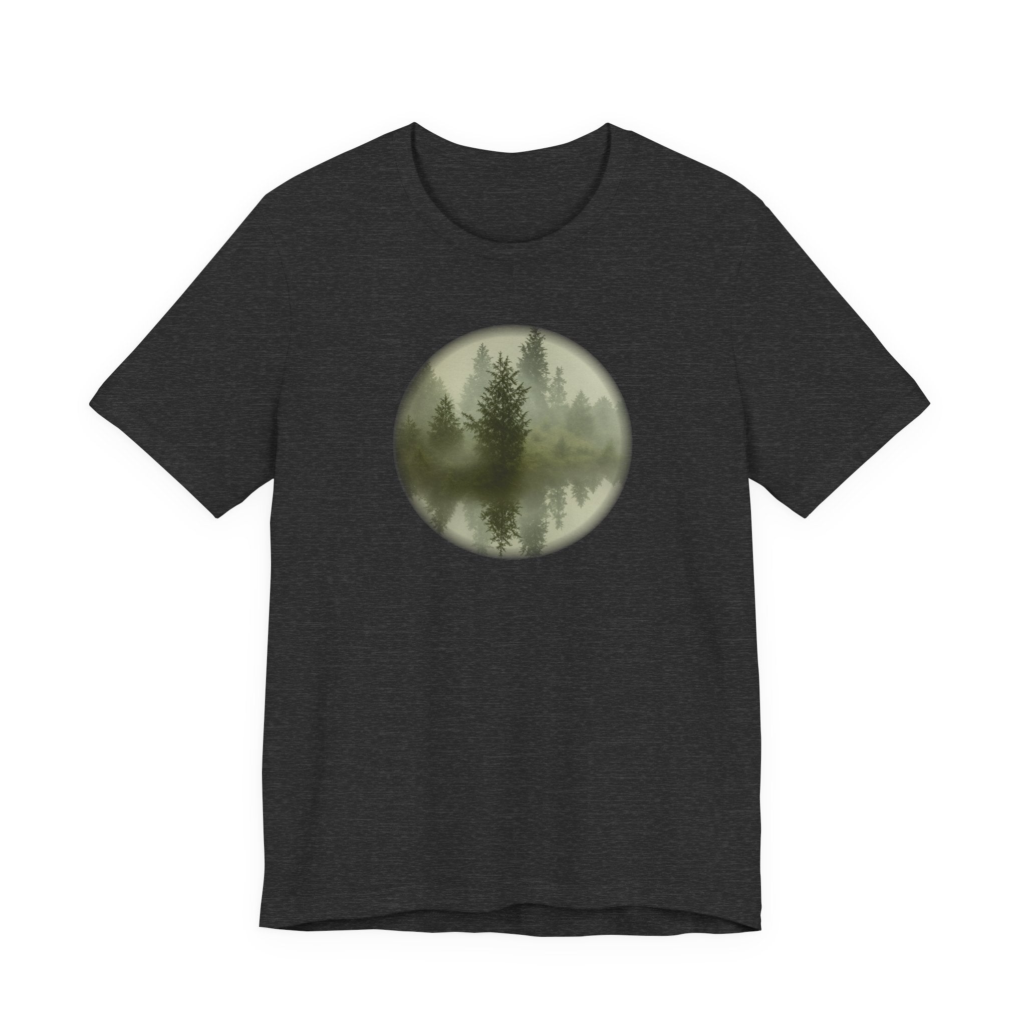 Bella+Canvas Unisex Jersery Short Sleeve T-Shirt — Floating Mirror Forest