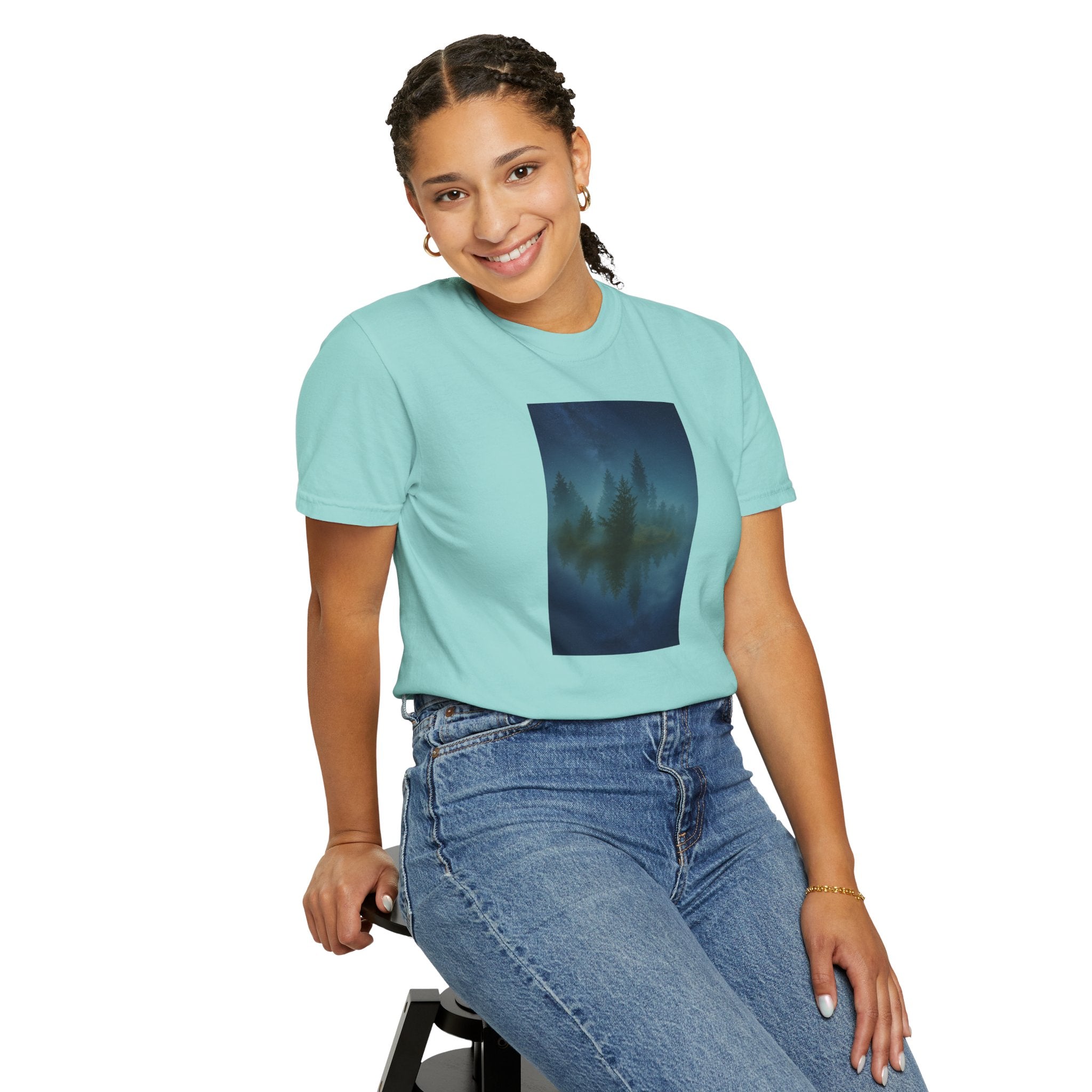 Comfort Colors® Garment-Dyed Short Sleeve Tee-Floating Forest