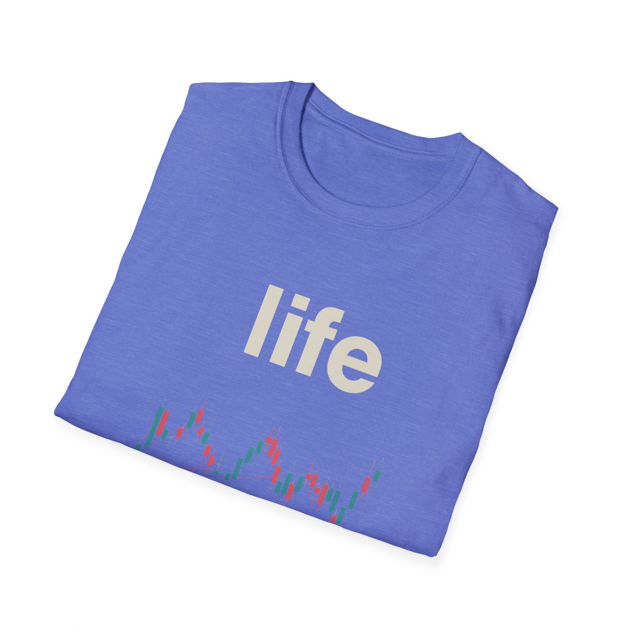 Gildan Unisex Softstyle® T-Shirt -Life is like a candle stick chart