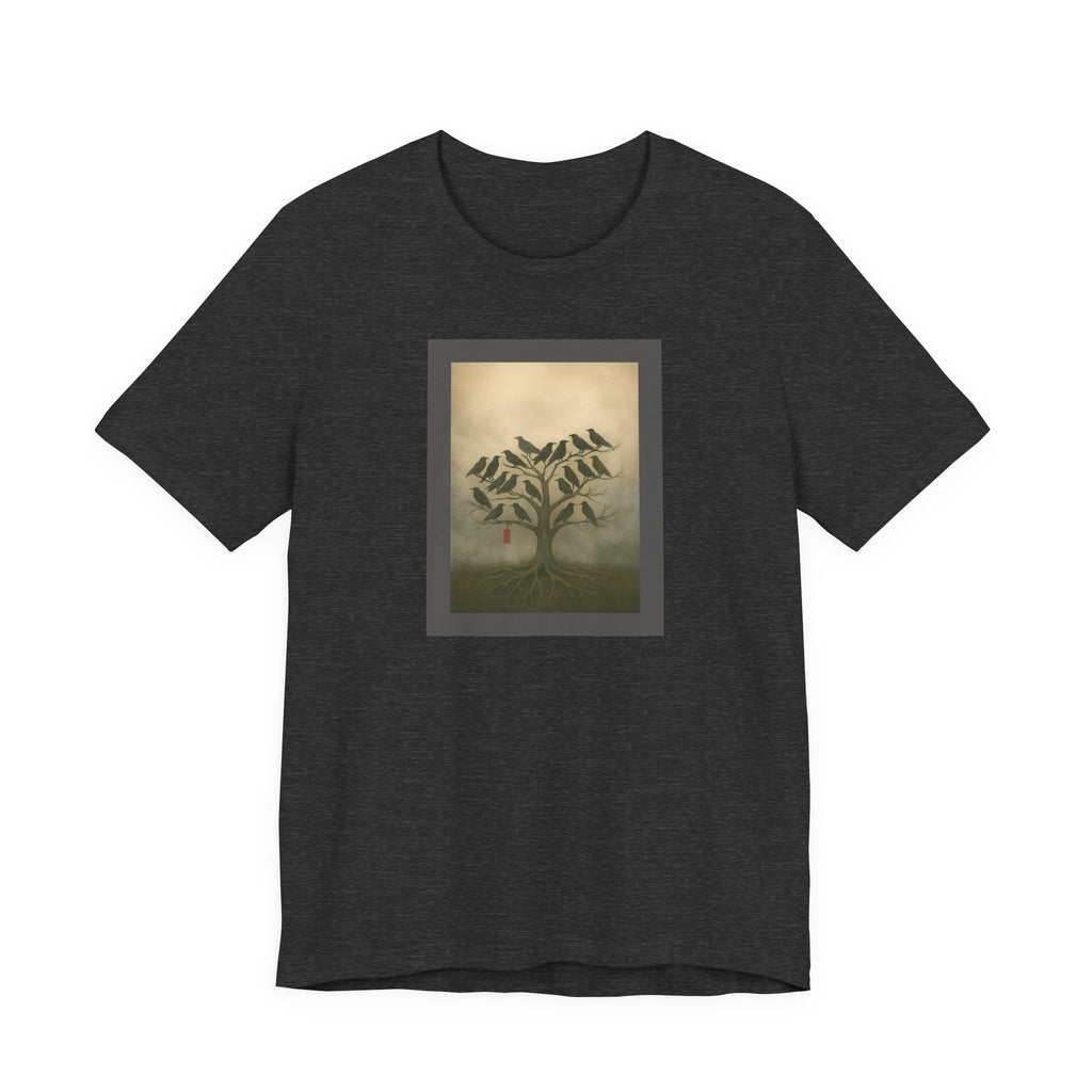 Bella+Canvas Unisex Jersery Short Sleeve T-Shirt Tree of Birds T-Shirt