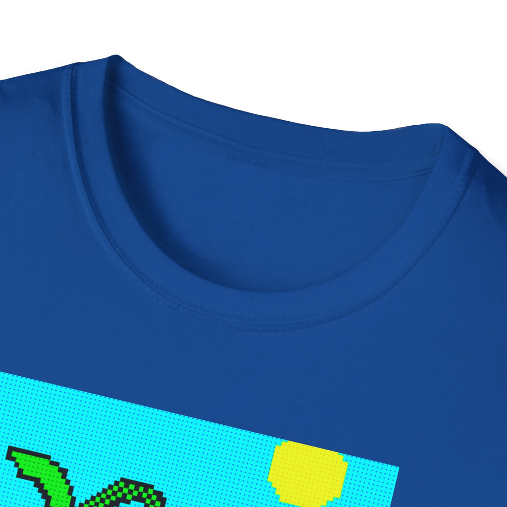 Gildan Unisex Softstyle® T-Shirt Retro MS Windows Card Theme Beaach