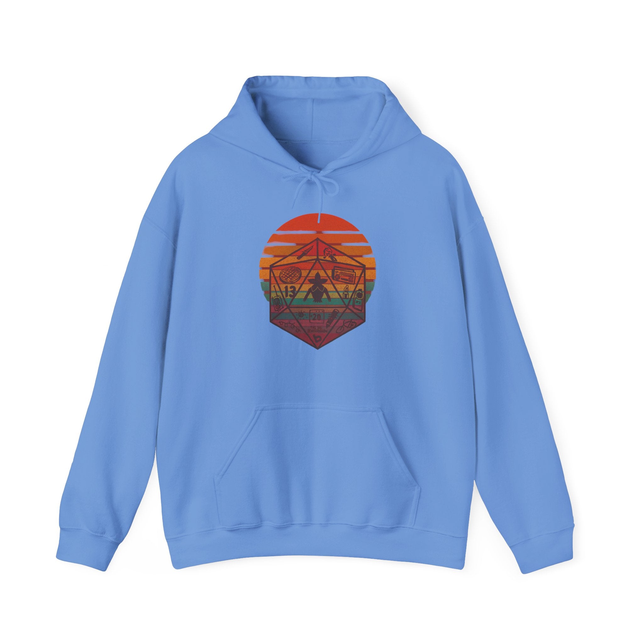 Gildan Heavy Blend Hoodie Stranger Things 20 Sided Dice