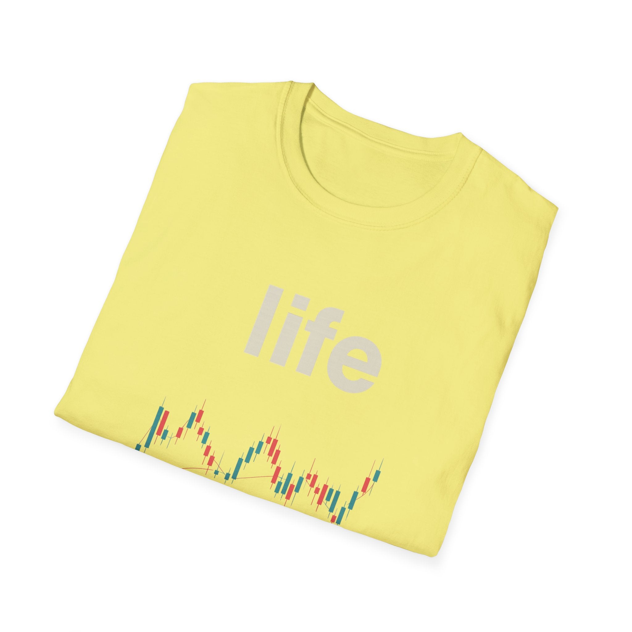 Gildan Unisex Softstyle® T-Shirt -Life is like a candle stick chart
