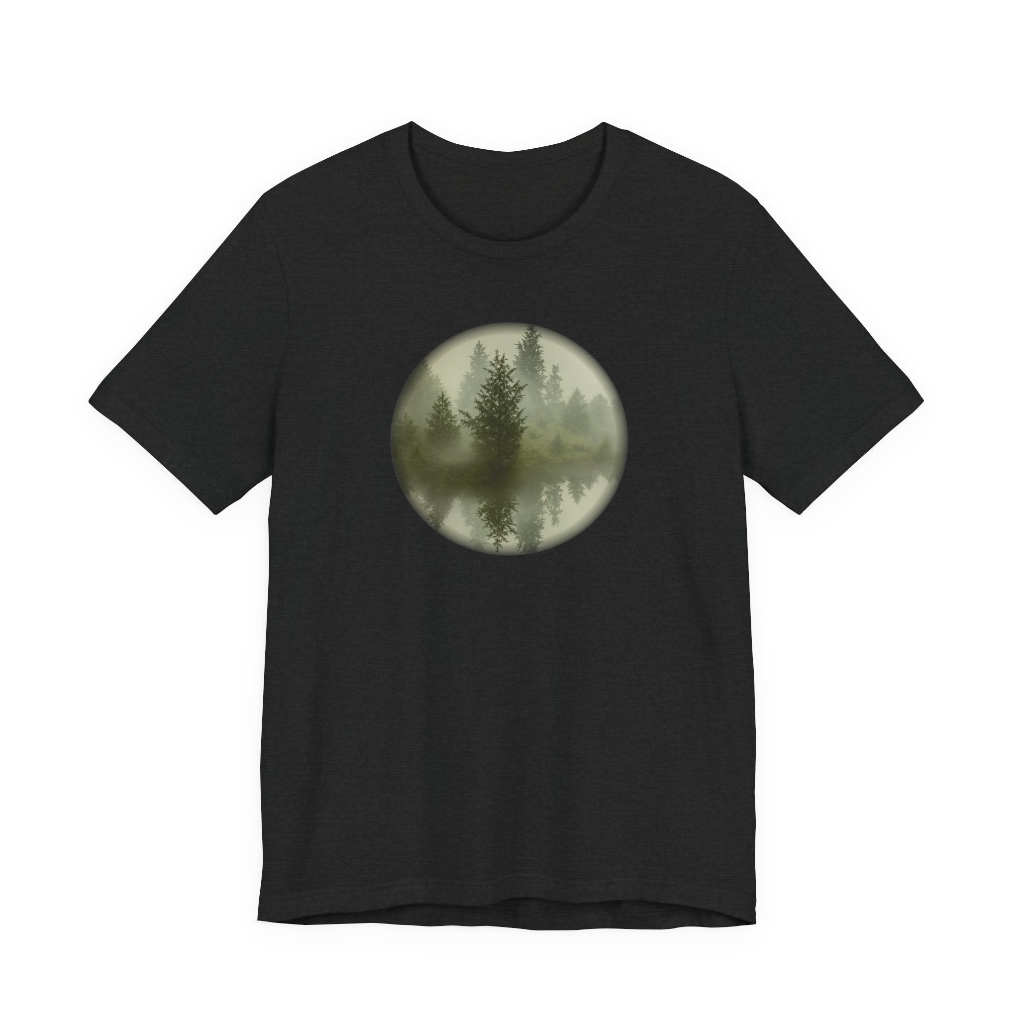 Bella+Canvas Unisex Jersery Short Sleeve T-Shirt — Floating Mirror Forest