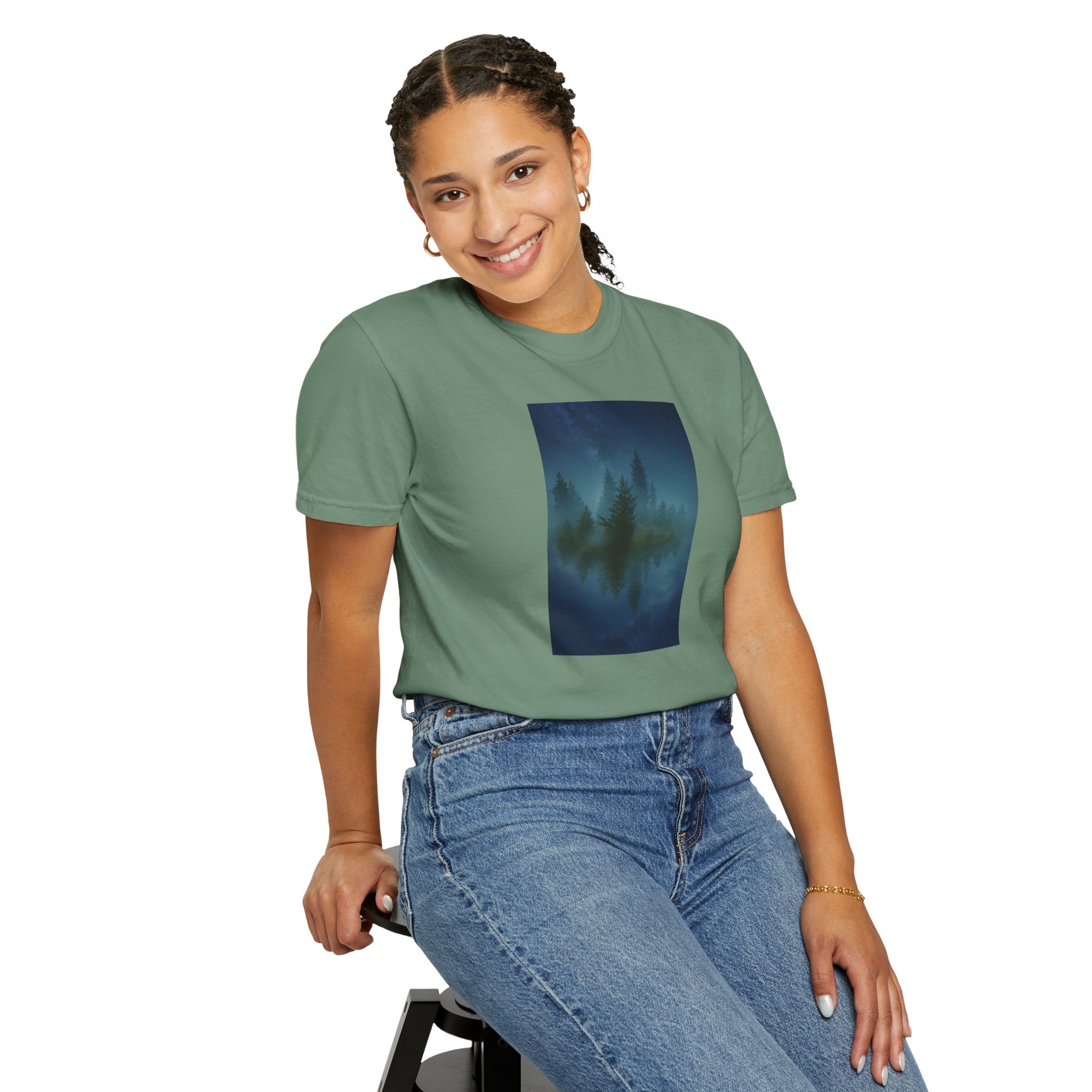 Comfort Colors® Garment-Dyed Short Sleeve Tee-Floating Forest