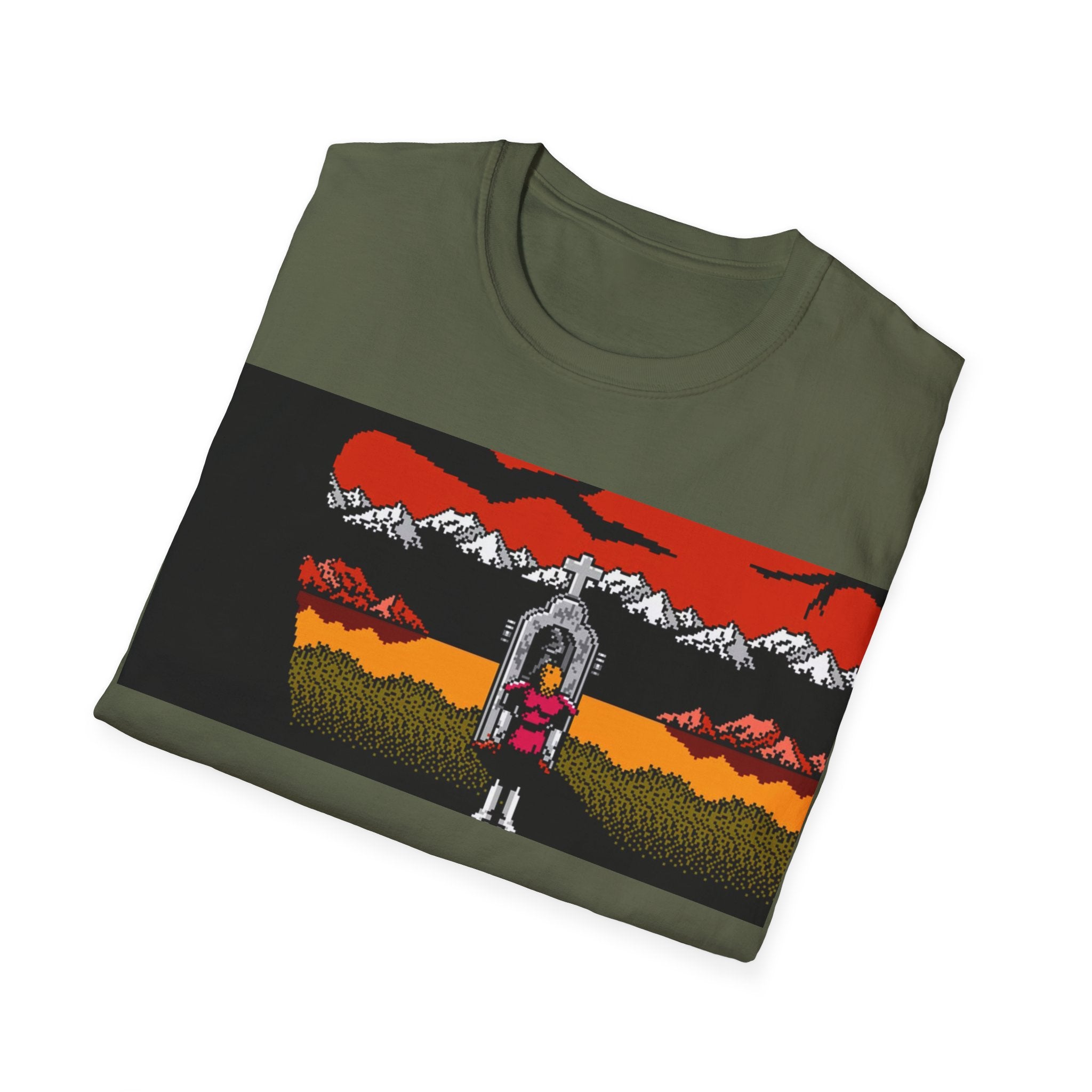 Gildan Unisex Softstyle® T-Shirt Retro Gamer - NES Simon's Quest Ending Design