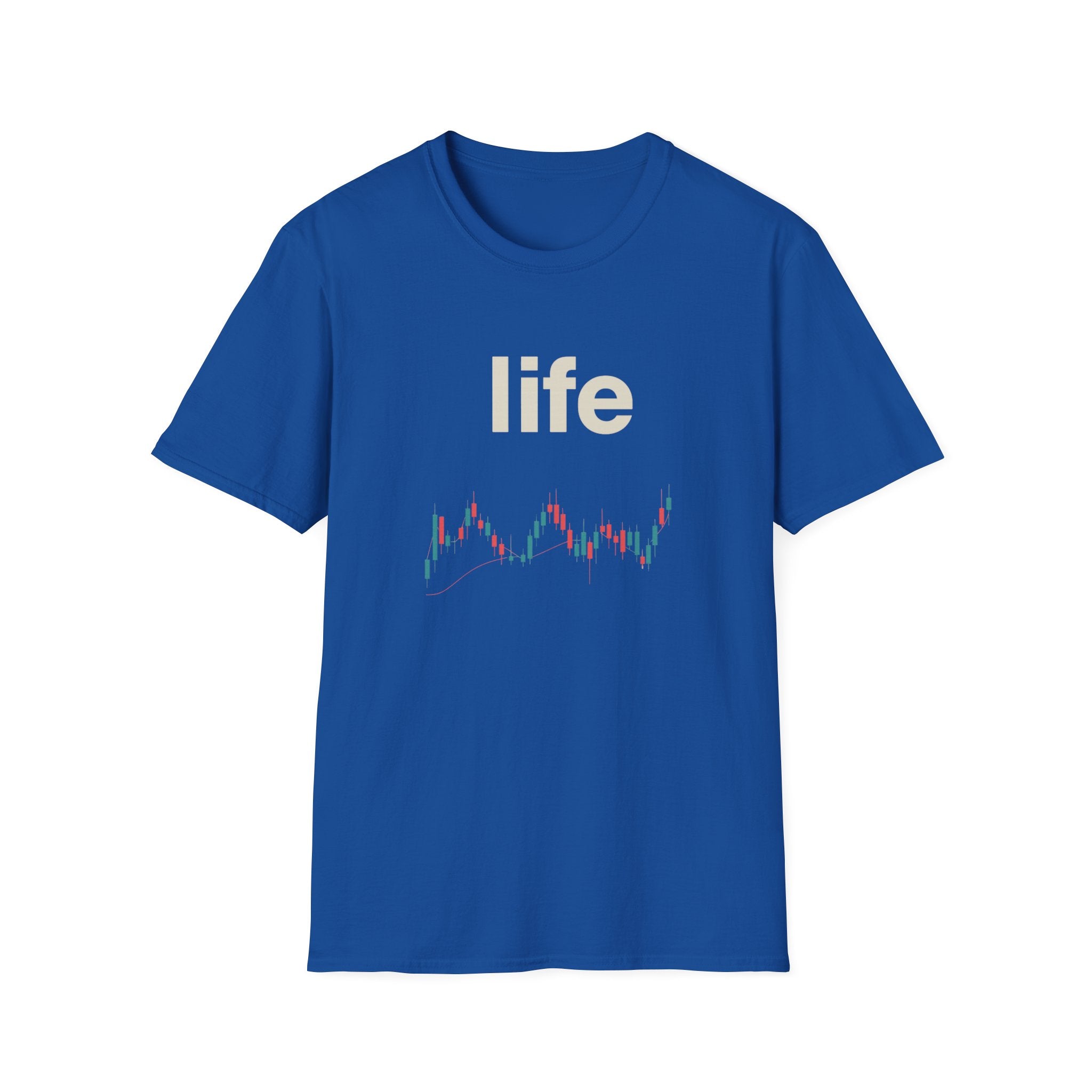 Gildan Unisex Softstyle® T-Shirt -Life is like a candle stick chart