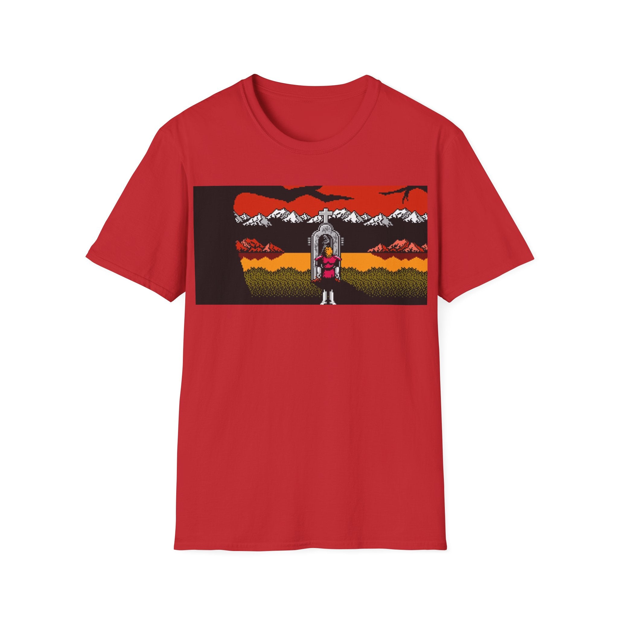 Gildan Unisex Softstyle® T-Shirt Retro Gamer - NES Simon's Quest Ending Design