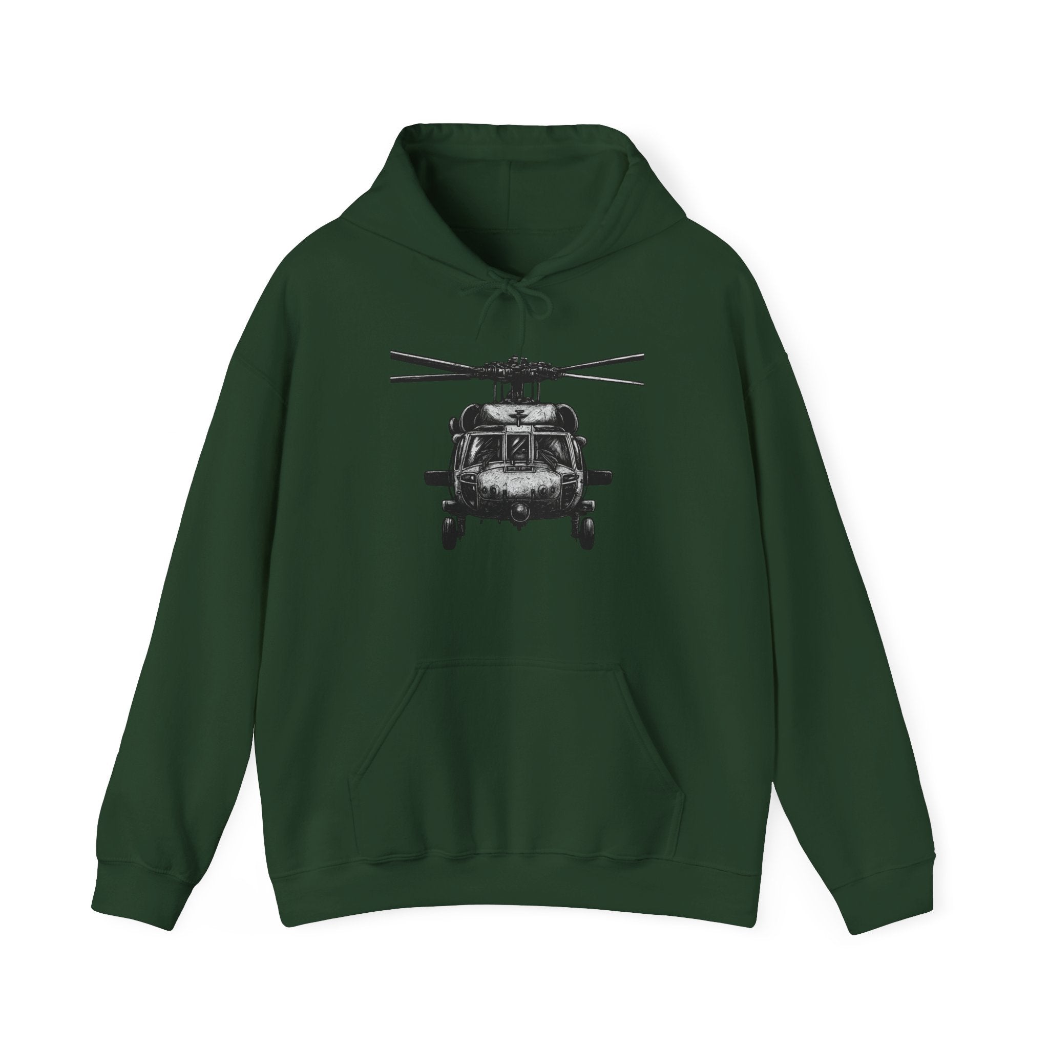 Gildan Heavy Blend Hoodie-Black Hawk Helicopter Hoodie