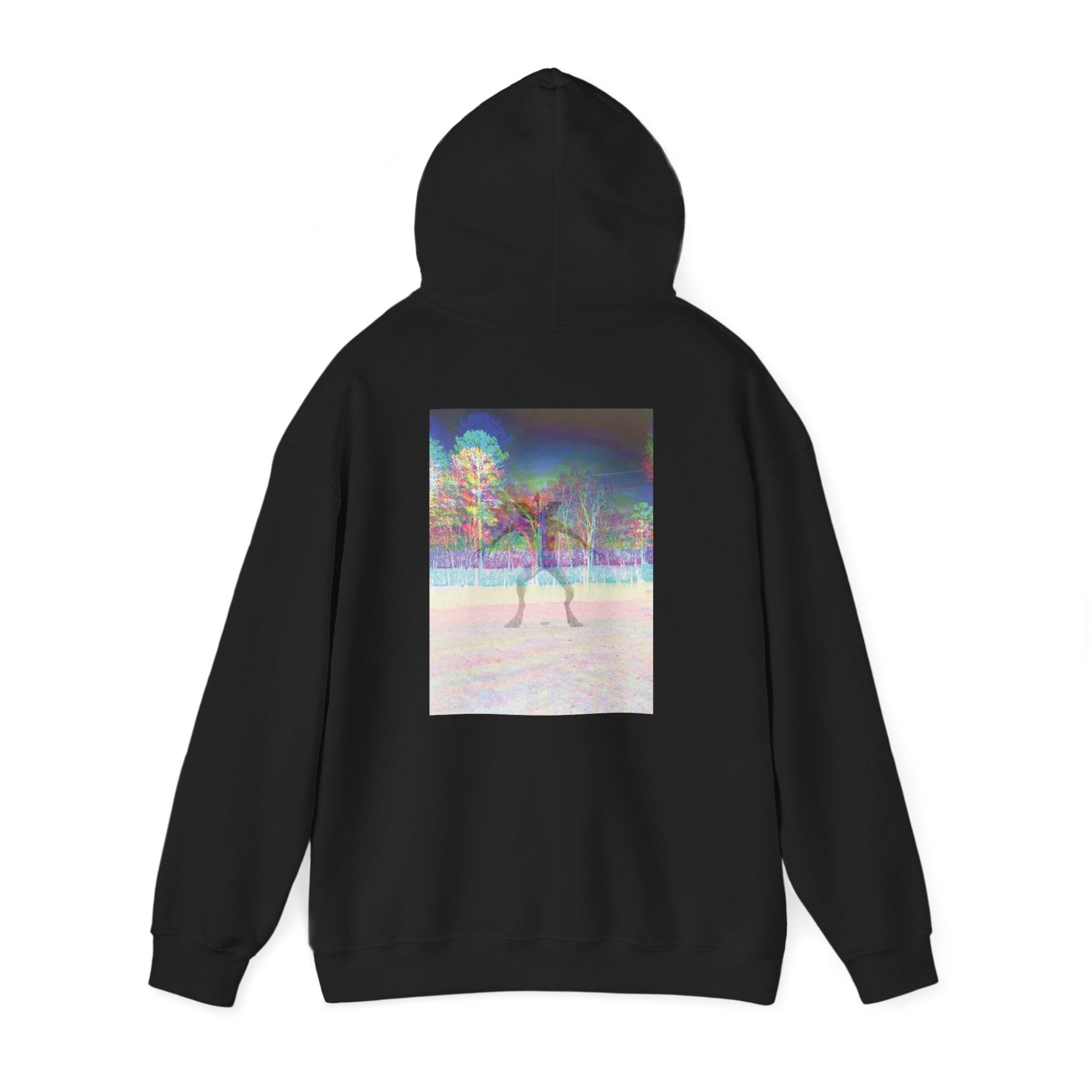 Gildan Heavy Blend Hoodie — Retro Stranger Things Monster Sweatshirt