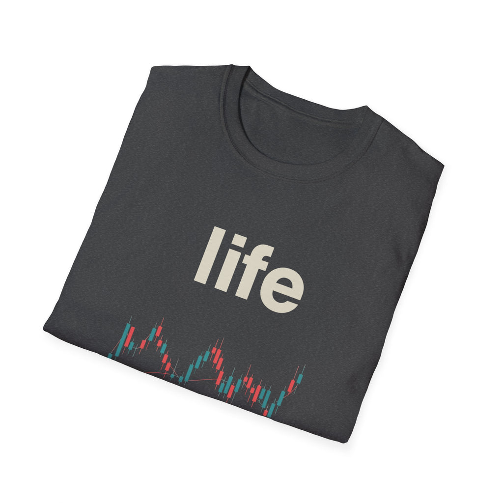 Gildan Unisex Softstyle® T-Shirt -Life is like a candle stick chart