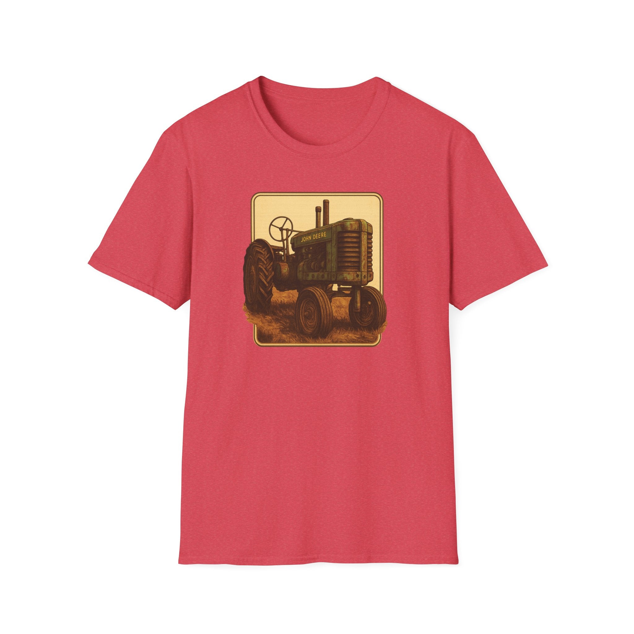Gildan Unisex Softstyle® T-Shirt- Vintage John Deere Tractor
