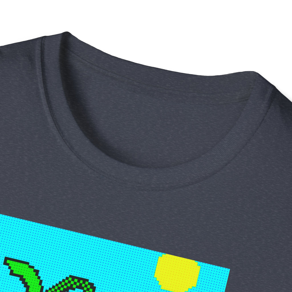 Gildan Unisex Softstyle® T-Shirt Retro MS Windows Card Theme Beaach