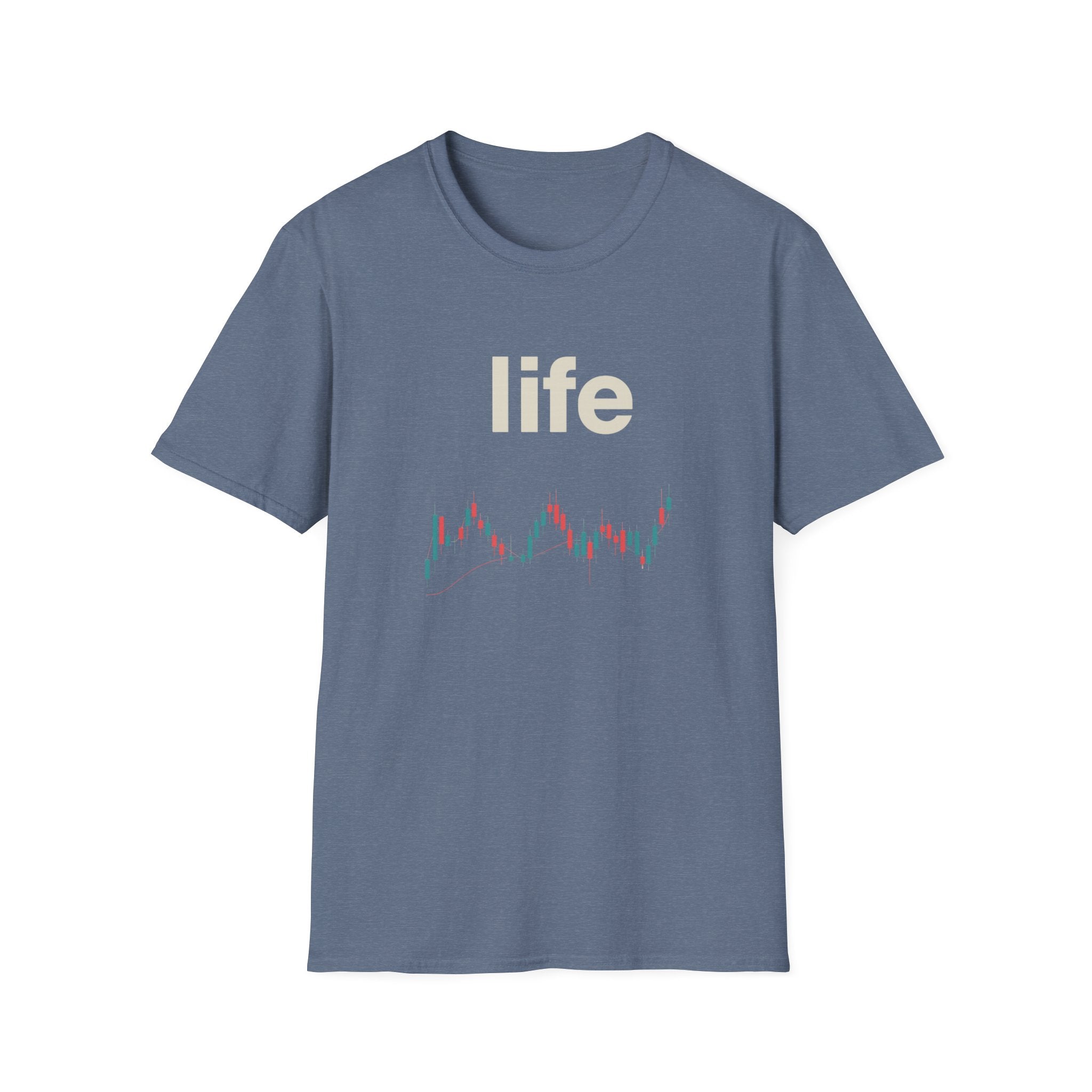 Gildan Unisex Softstyle® T-Shirt -Life is like a candle stick chart