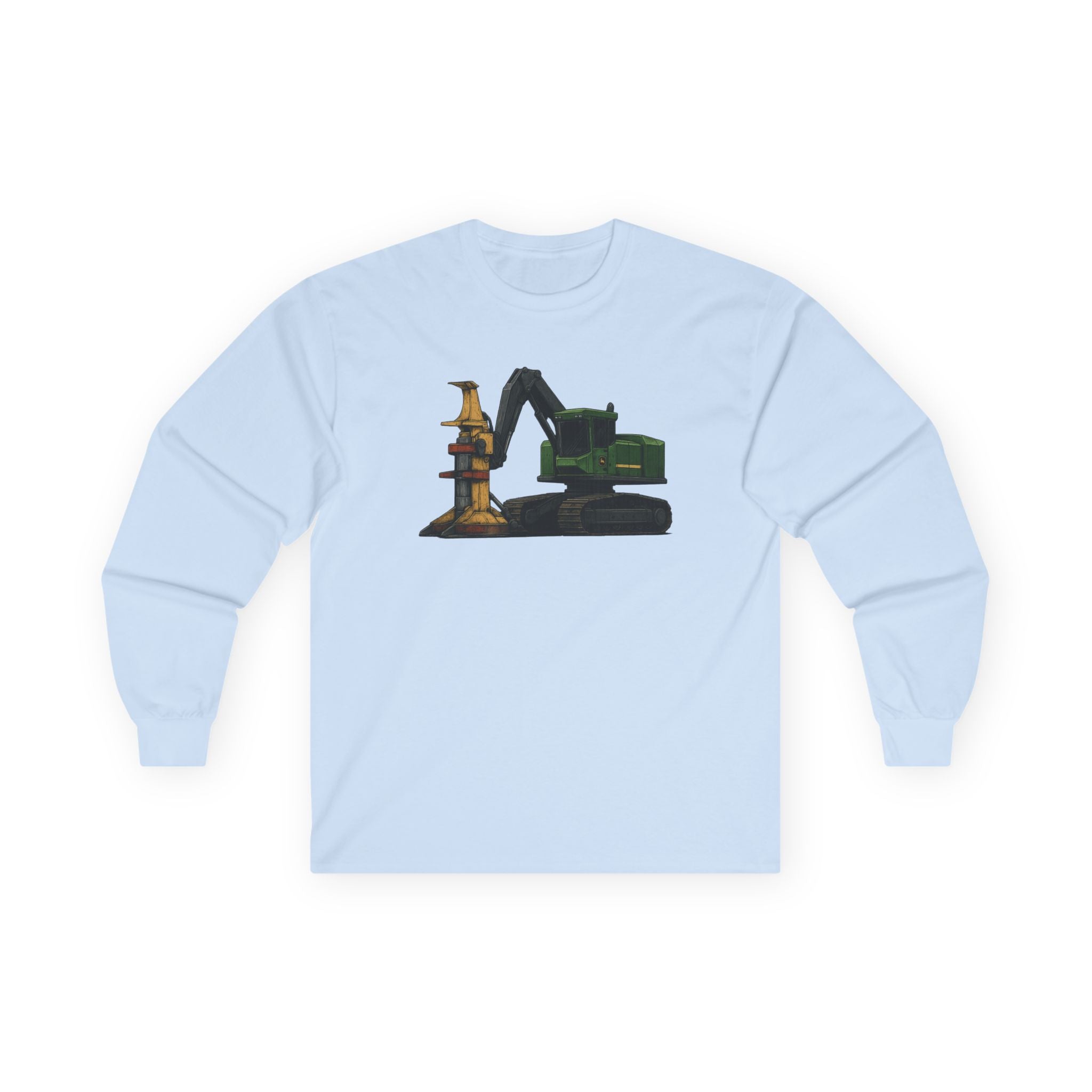 Logging Site Feller-Buncher Long Sleeve Tee