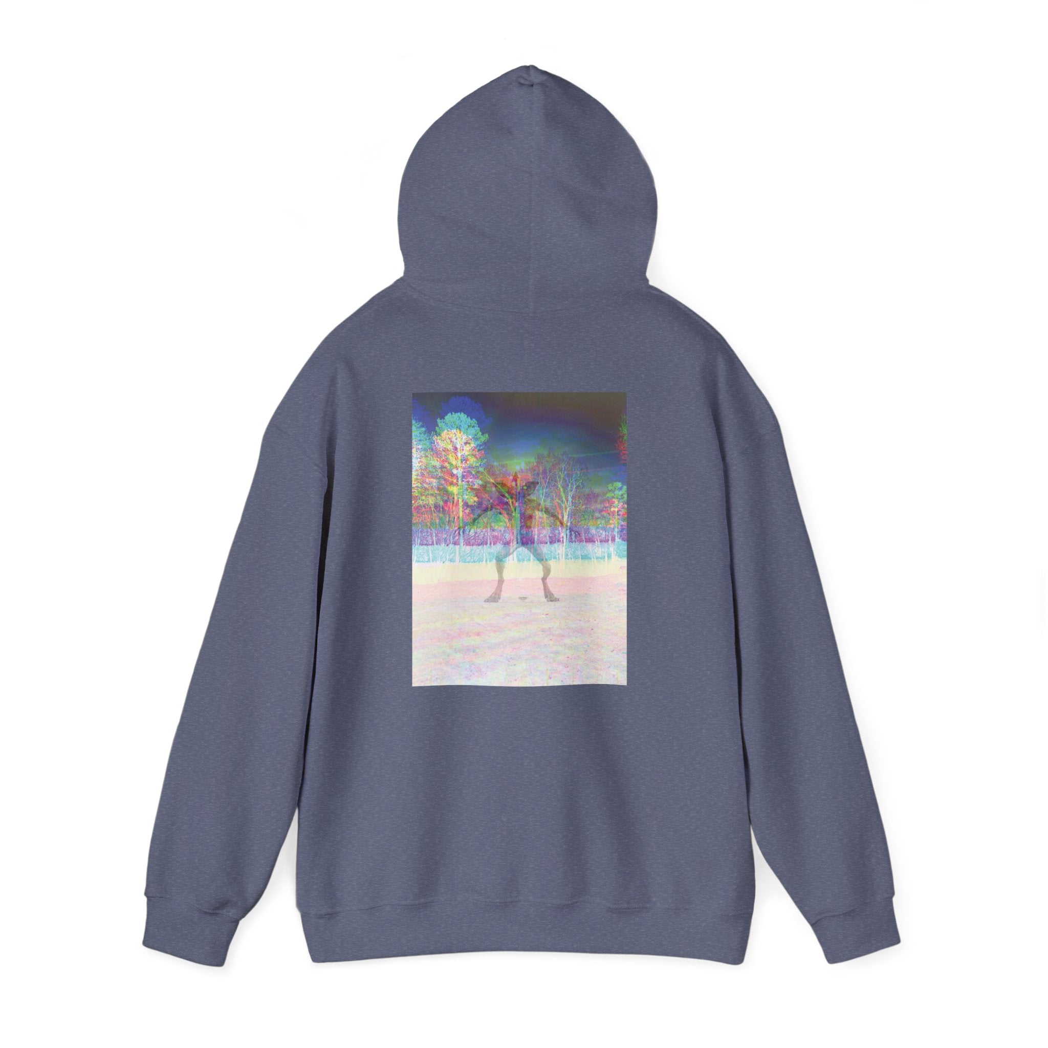 Gildan Heavy Blend Hoodie — Retro Stranger Things Monster Sweatshirt