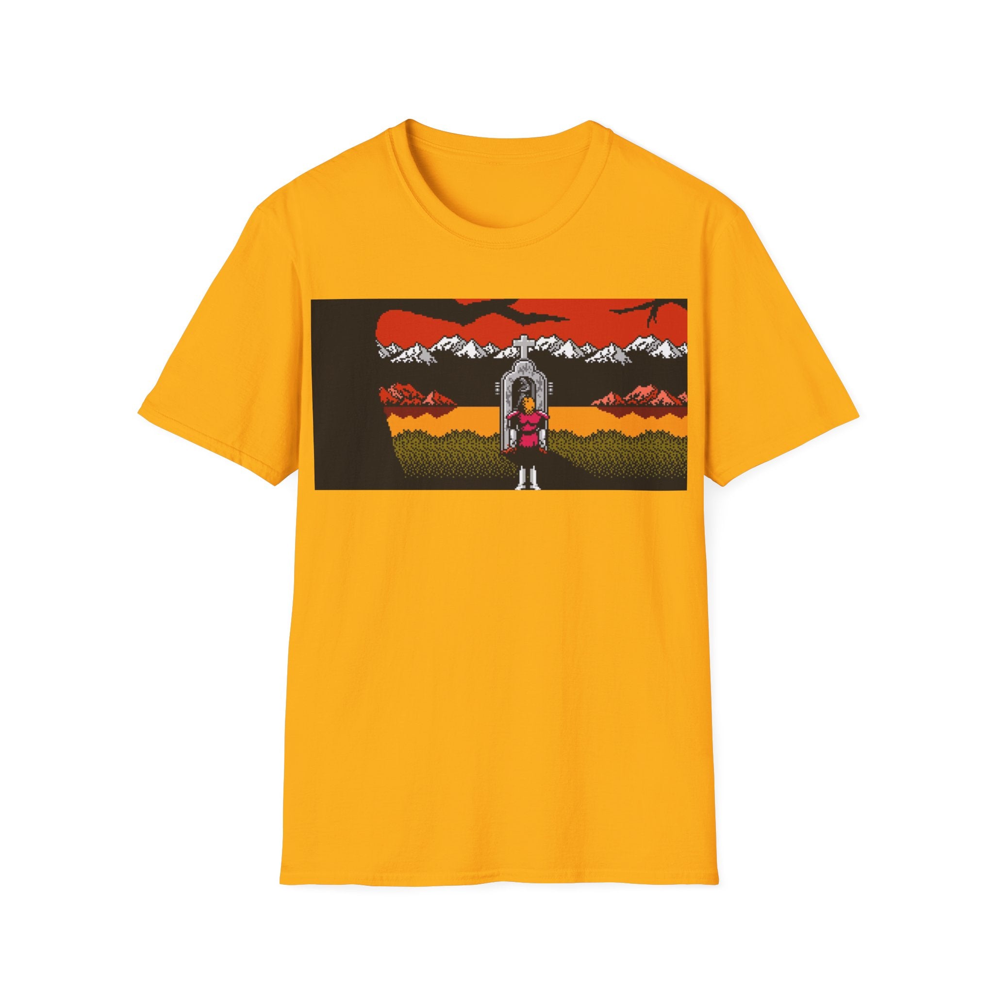 Gildan Unisex Softstyle® T-Shirt Retro Gamer - NES Simon's Quest Ending Design