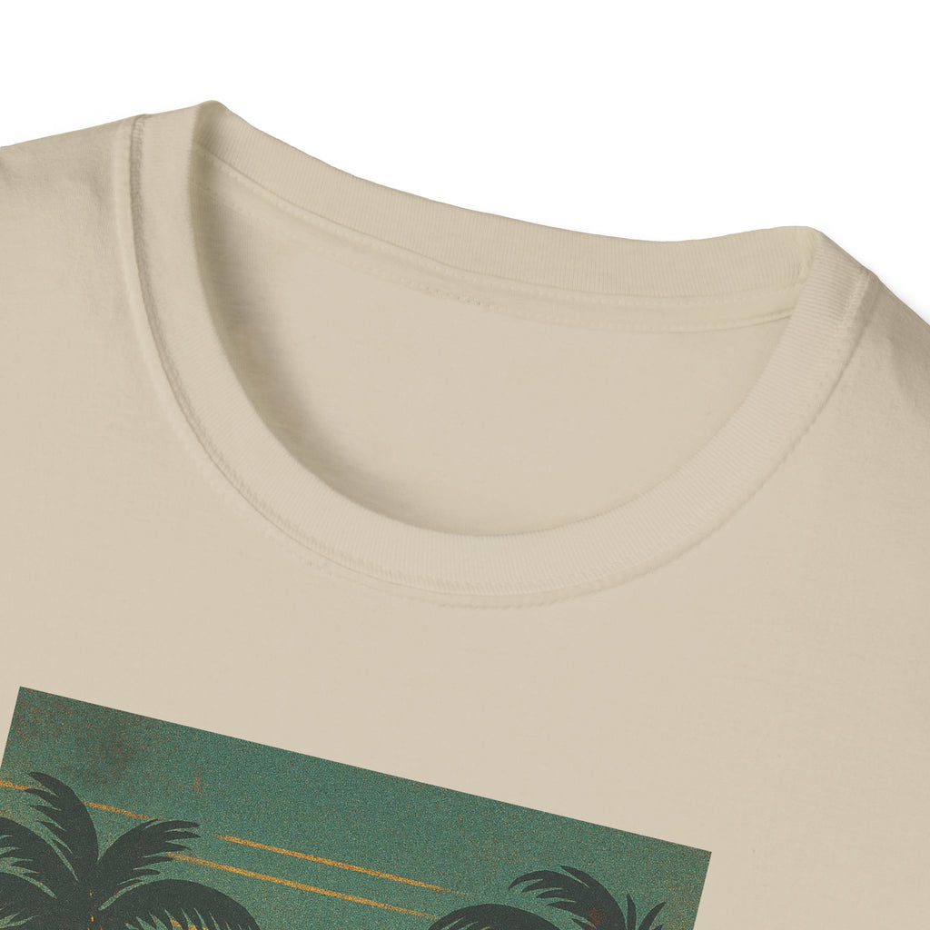 Gildan Unisex Softstyle® T-Shirt Retro Beach Sunset