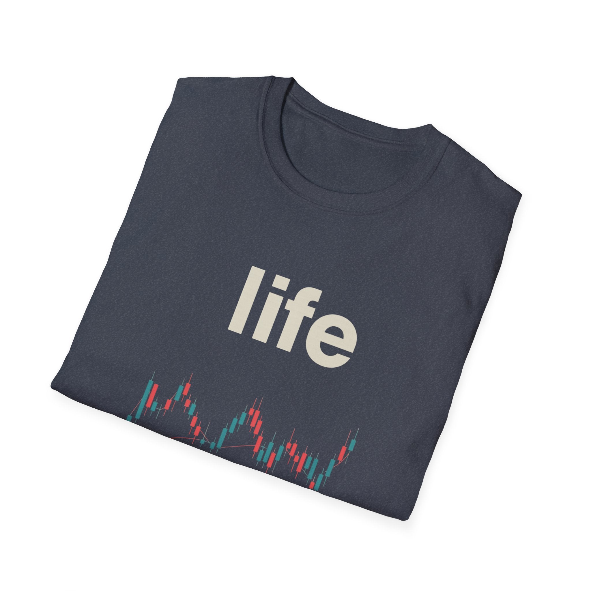 Gildan Unisex Softstyle® T-Shirt -Life is like a candle stick chart