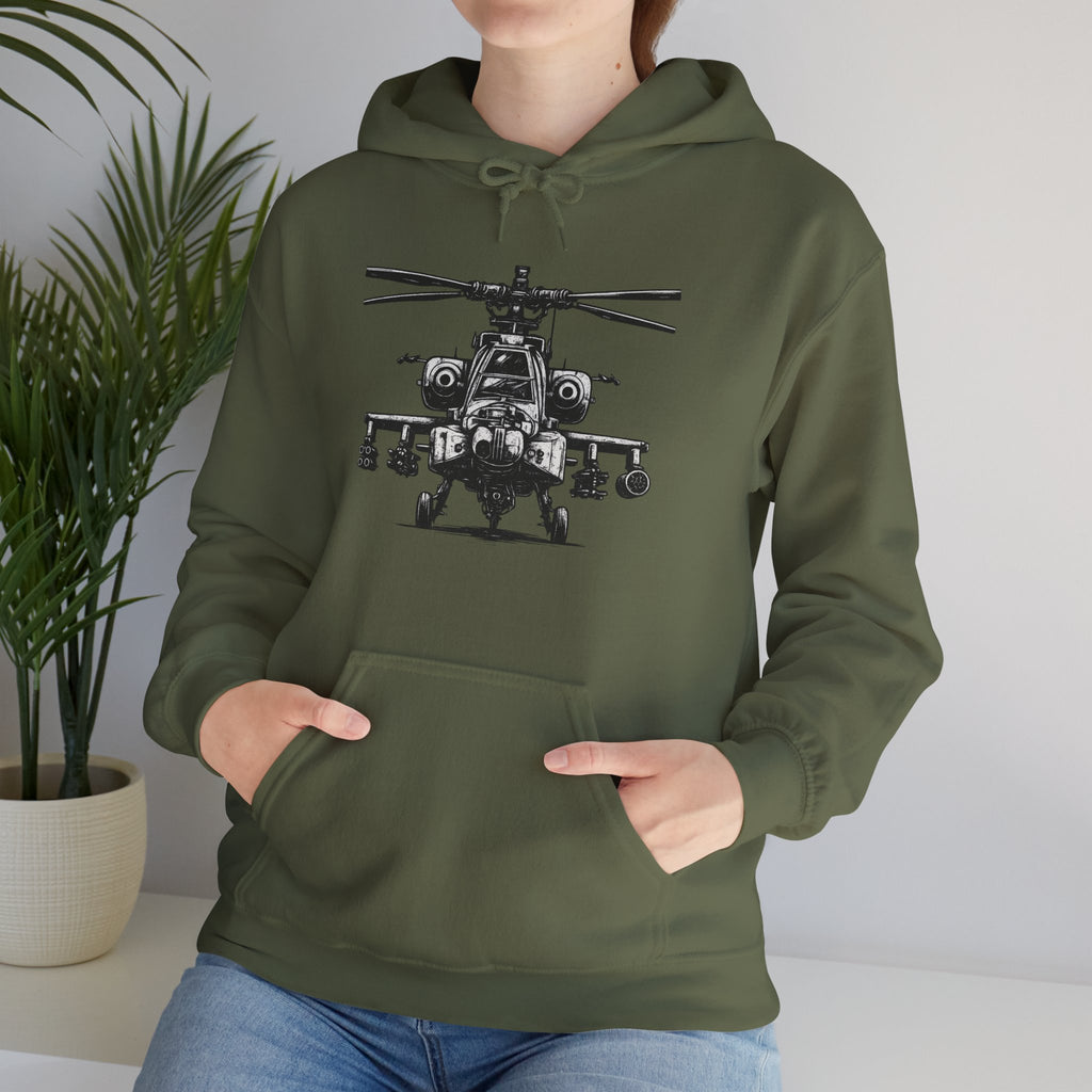 Gildan Heavy Blend Hoodie-Apache Helicopter Hoodie