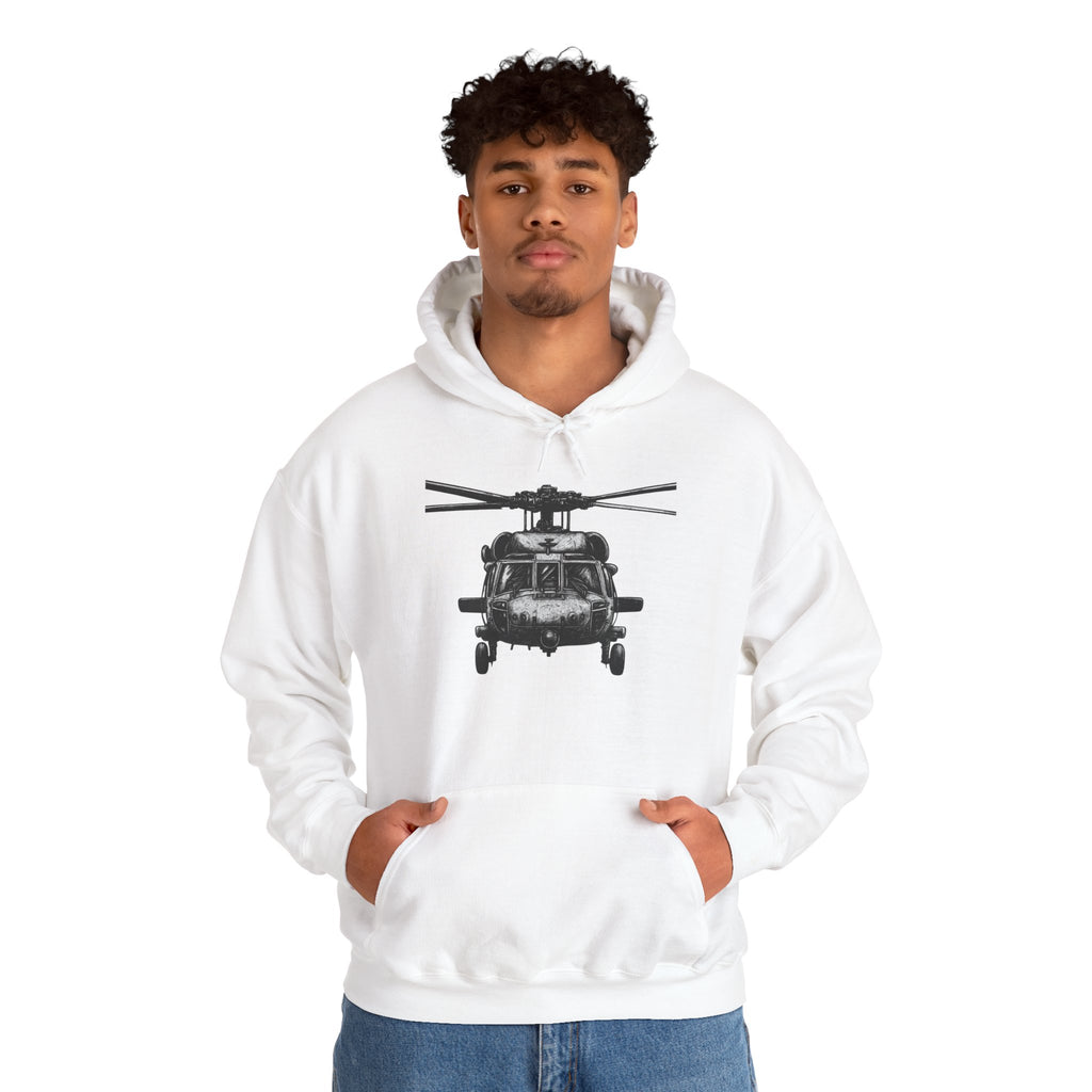Gildan Heavy Blend Hoodie-Black Hawk Helicopter Hoodie