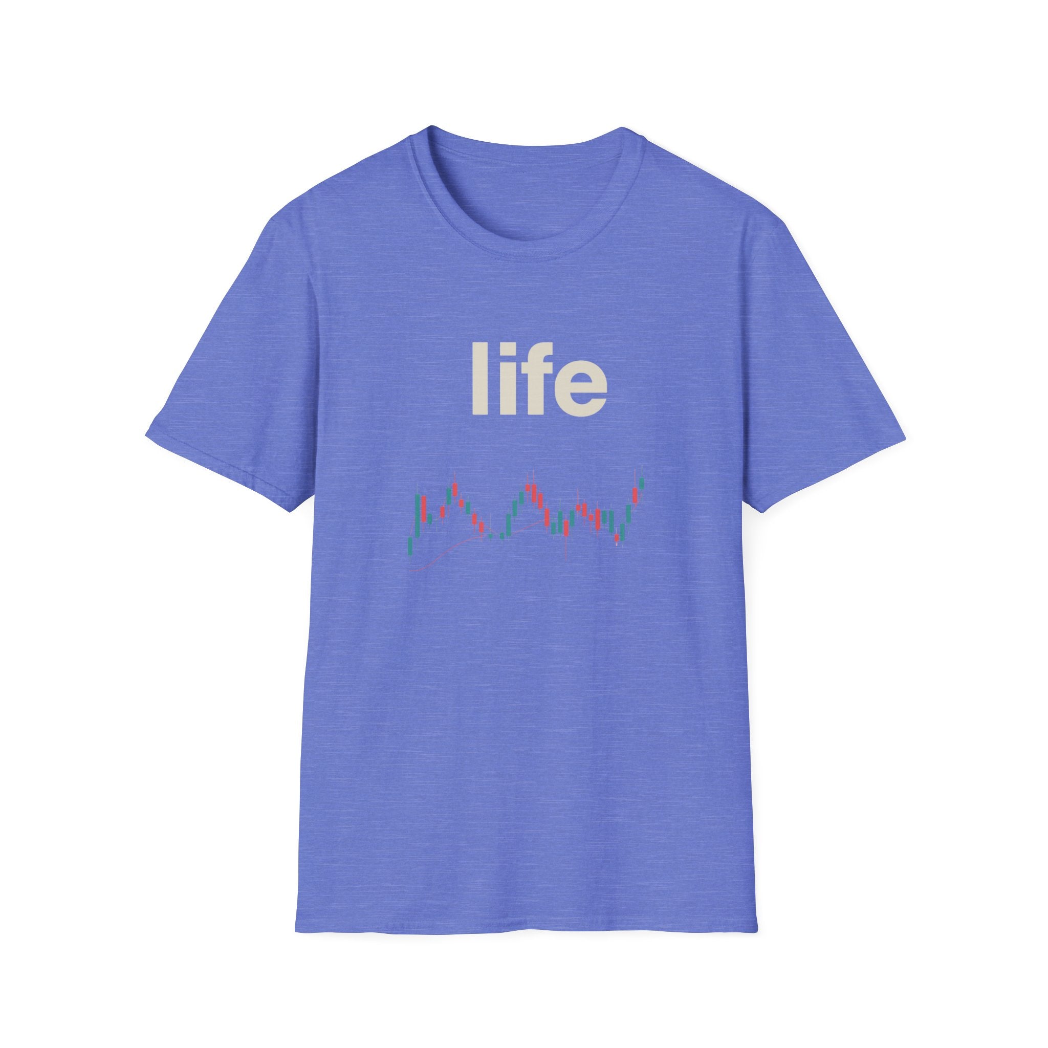 Gildan Unisex Softstyle® T-Shirt -Life is like a candle stick chart