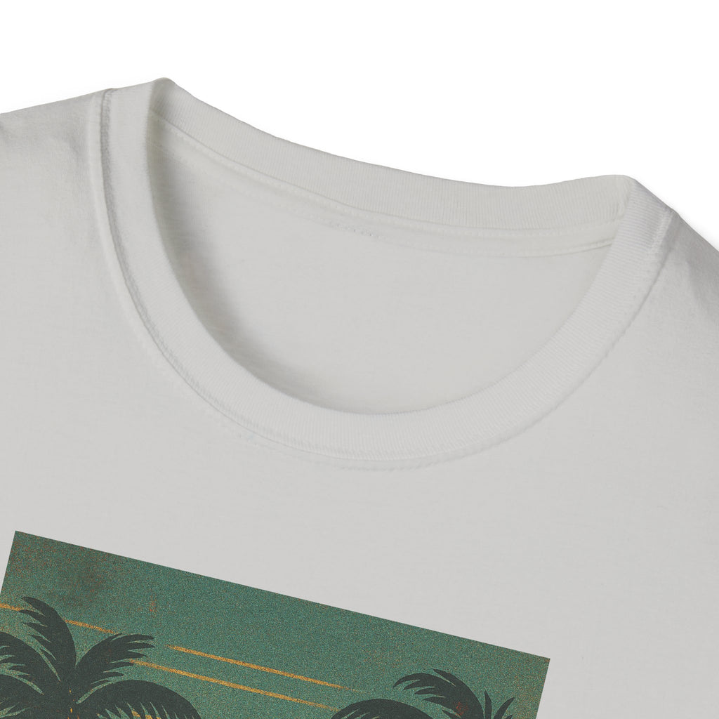 Gildan Unisex Softstyle® T-Shirt Retro Beach Sunset