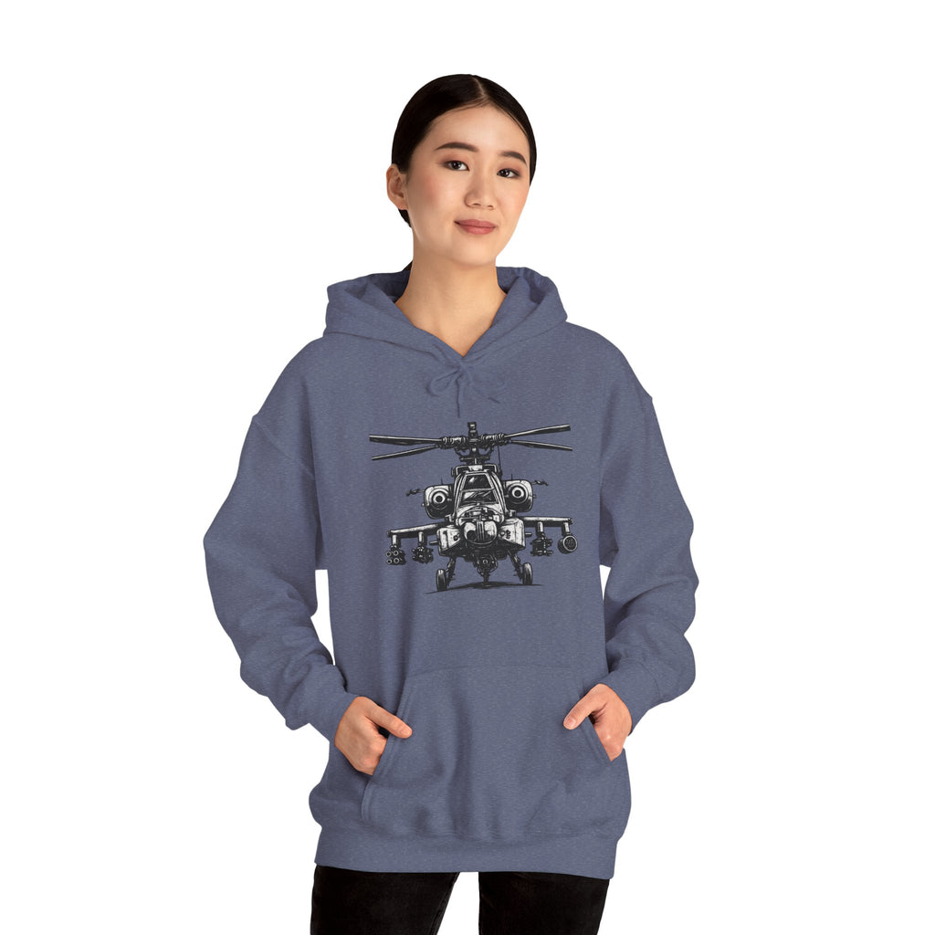 Gildan Heavy Blend Hoodie-Apache Helicopter Hoodie
