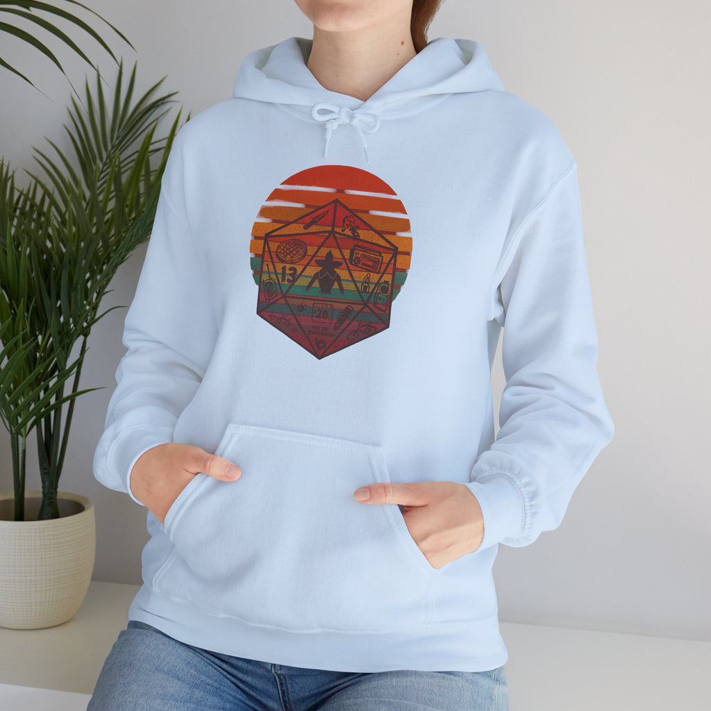 Gildan Heavy Blend Hoodie Stranger Things 20 Sided Dice