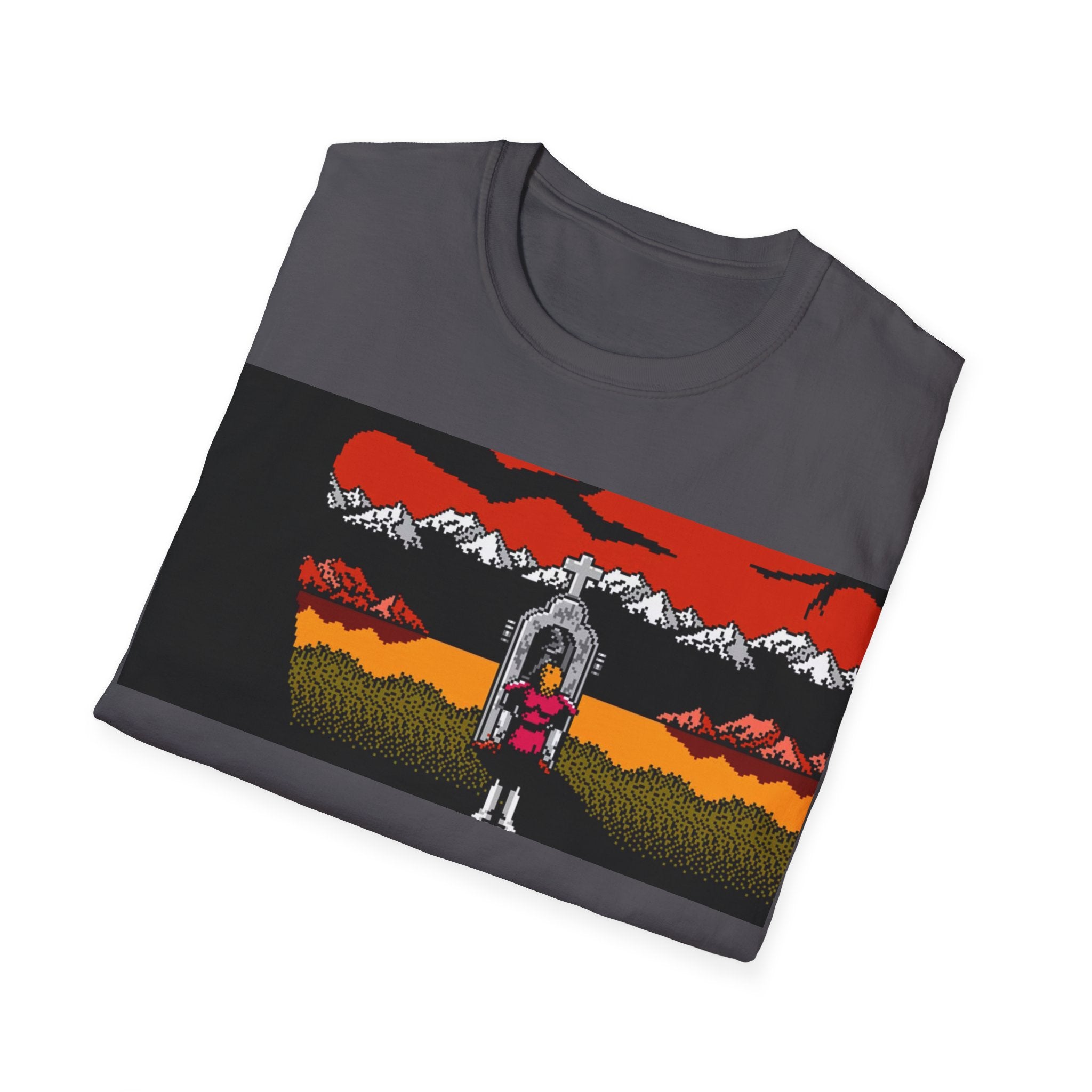 Gildan Unisex Softstyle® T-Shirt Retro Gamer - NES Simon's Quest Ending Design
