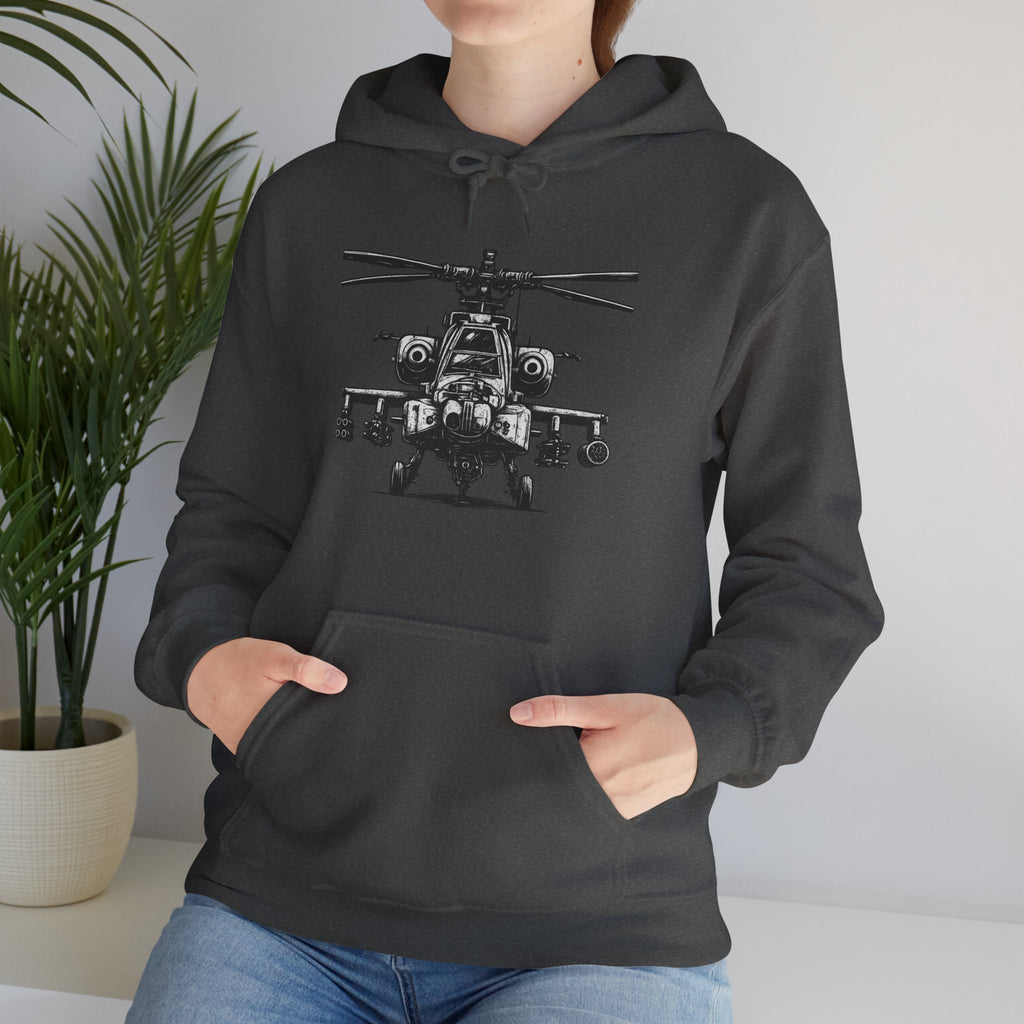 Gildan Heavy Blend Hoodie-Apache Helicopter Hoodie