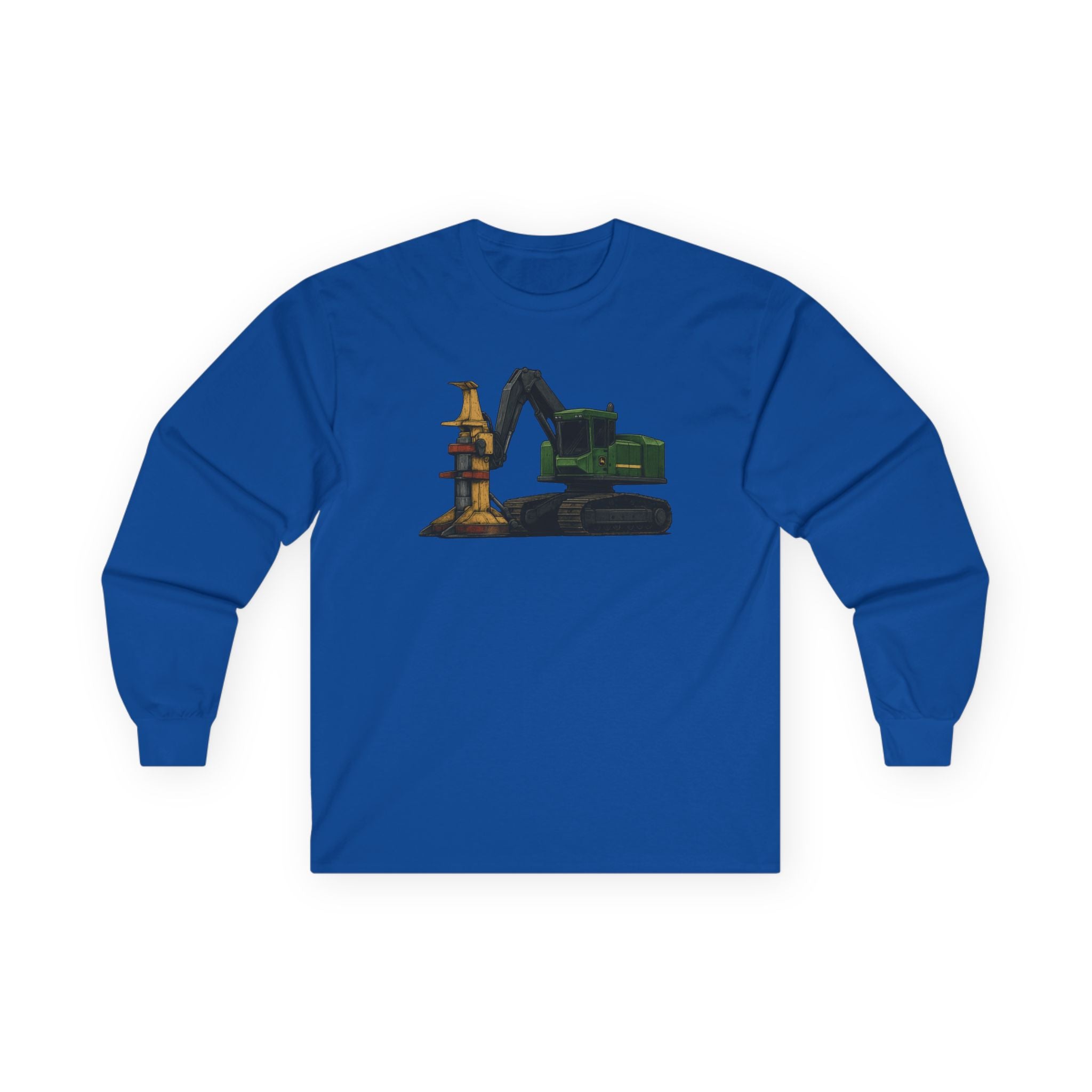 Logging Site Feller-Buncher Long Sleeve Tee