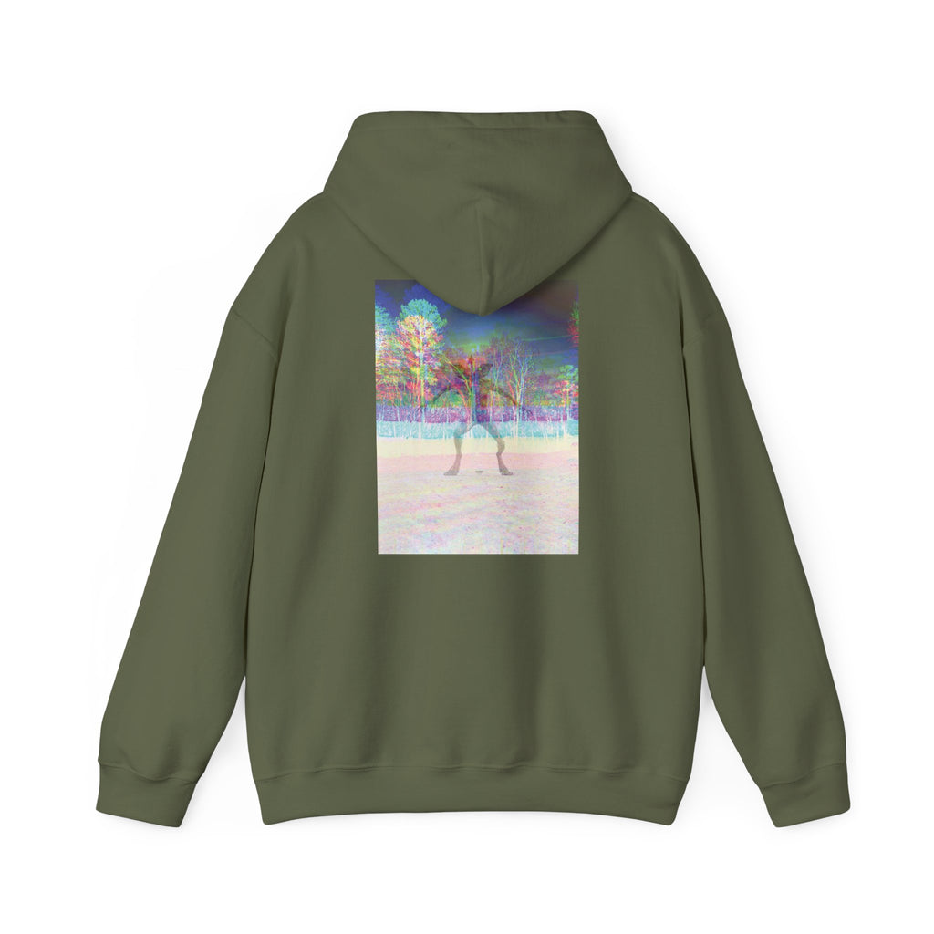 Gildan Heavy Blend Hoodie — Retro Stranger Things Monster Sweatshirt