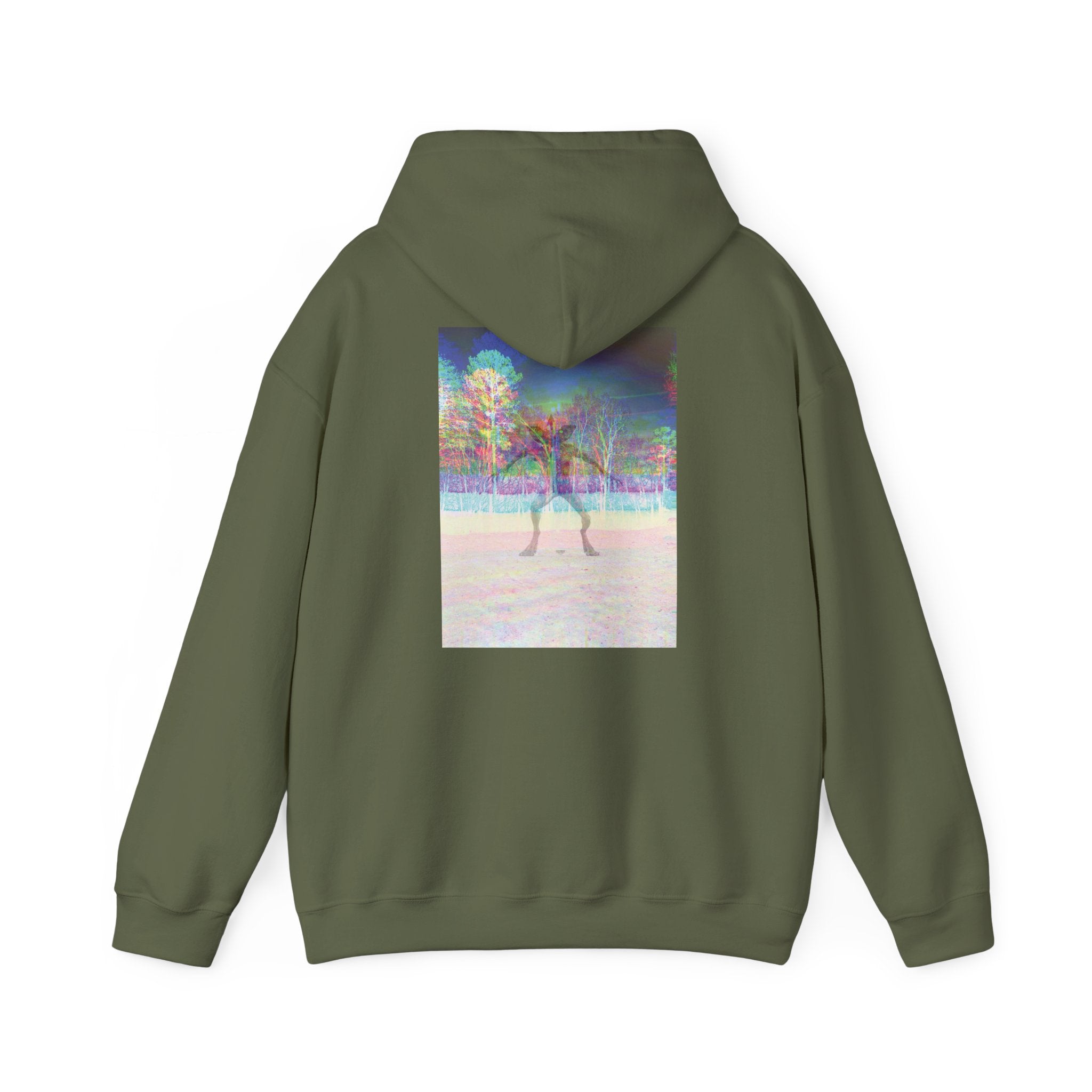 Gildan Heavy Blend Hoodie — Retro Stranger Things Monster Sweatshirt