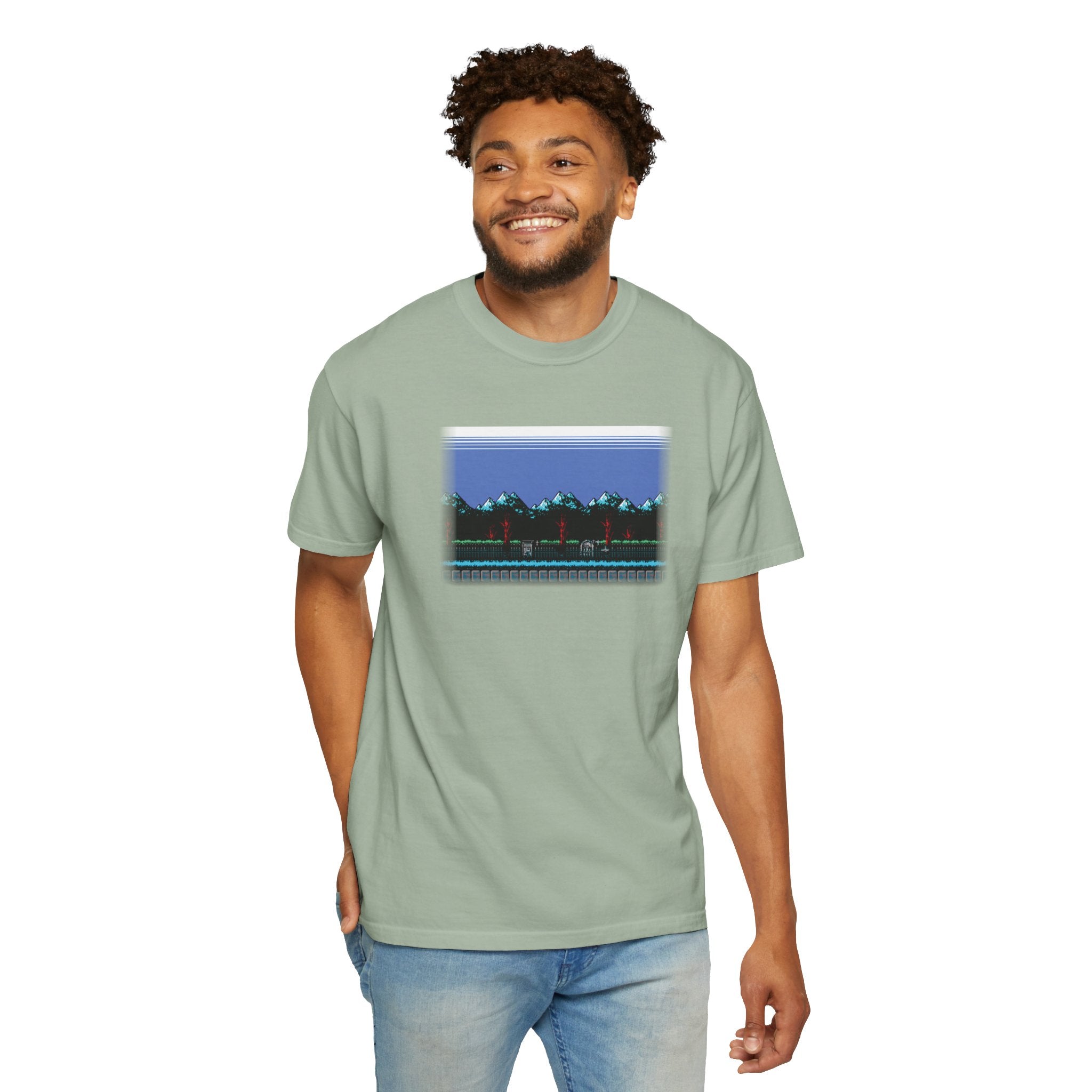 Comfort Colors® Garment-Dyed Short Sleeve Tee Graphic design-Simon's Quest scene