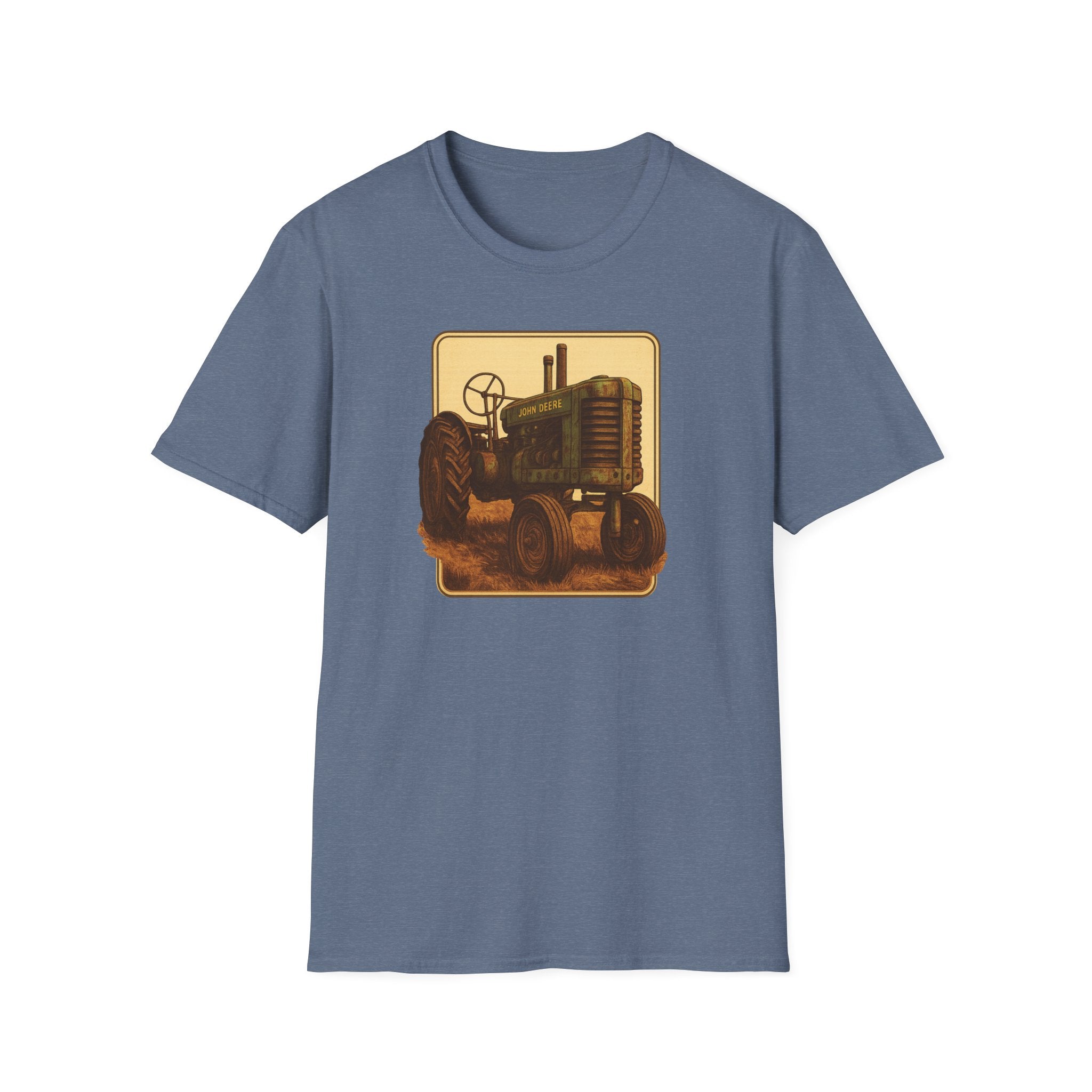 Gildan Unisex Softstyle® T-Shirt- Vintage John Deere Tractor