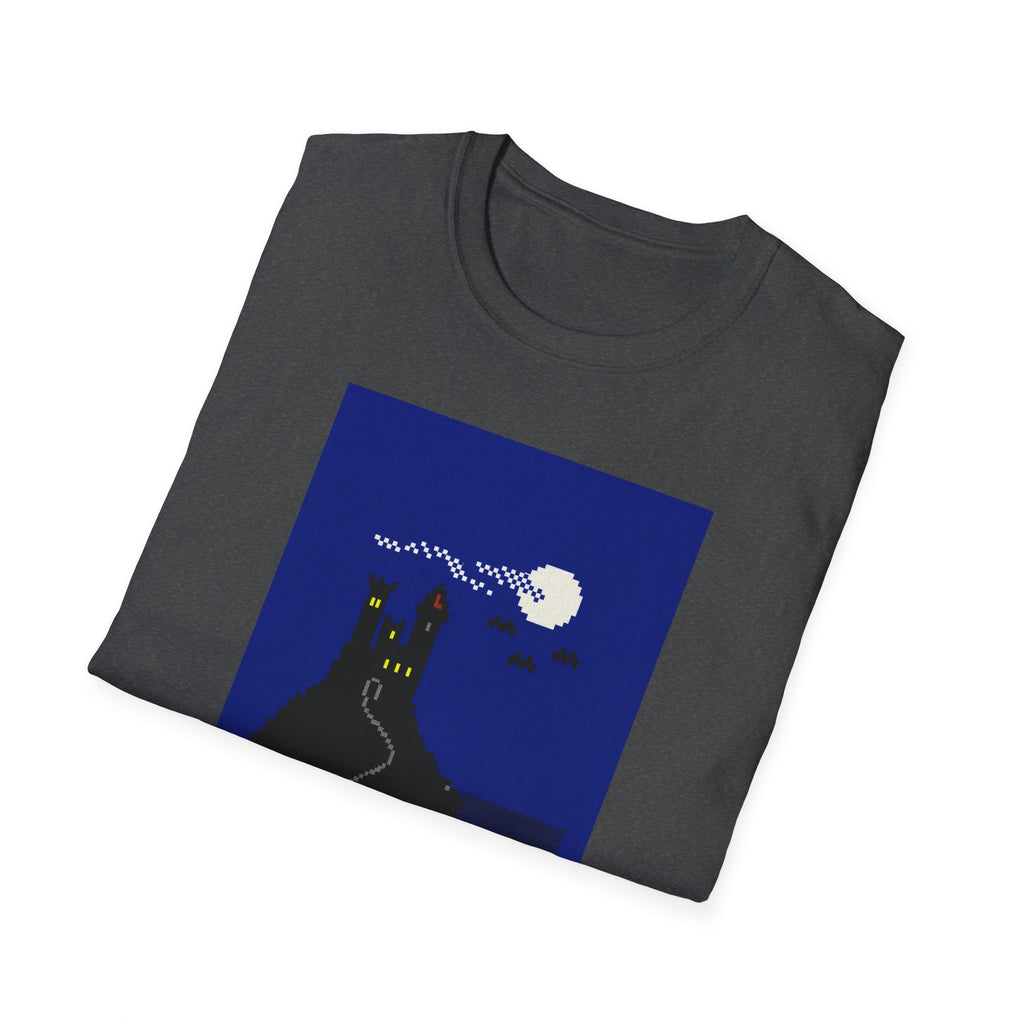 Gildan Unisex Softstyle® T-Shirt Retro Windows Card theme spooky castle